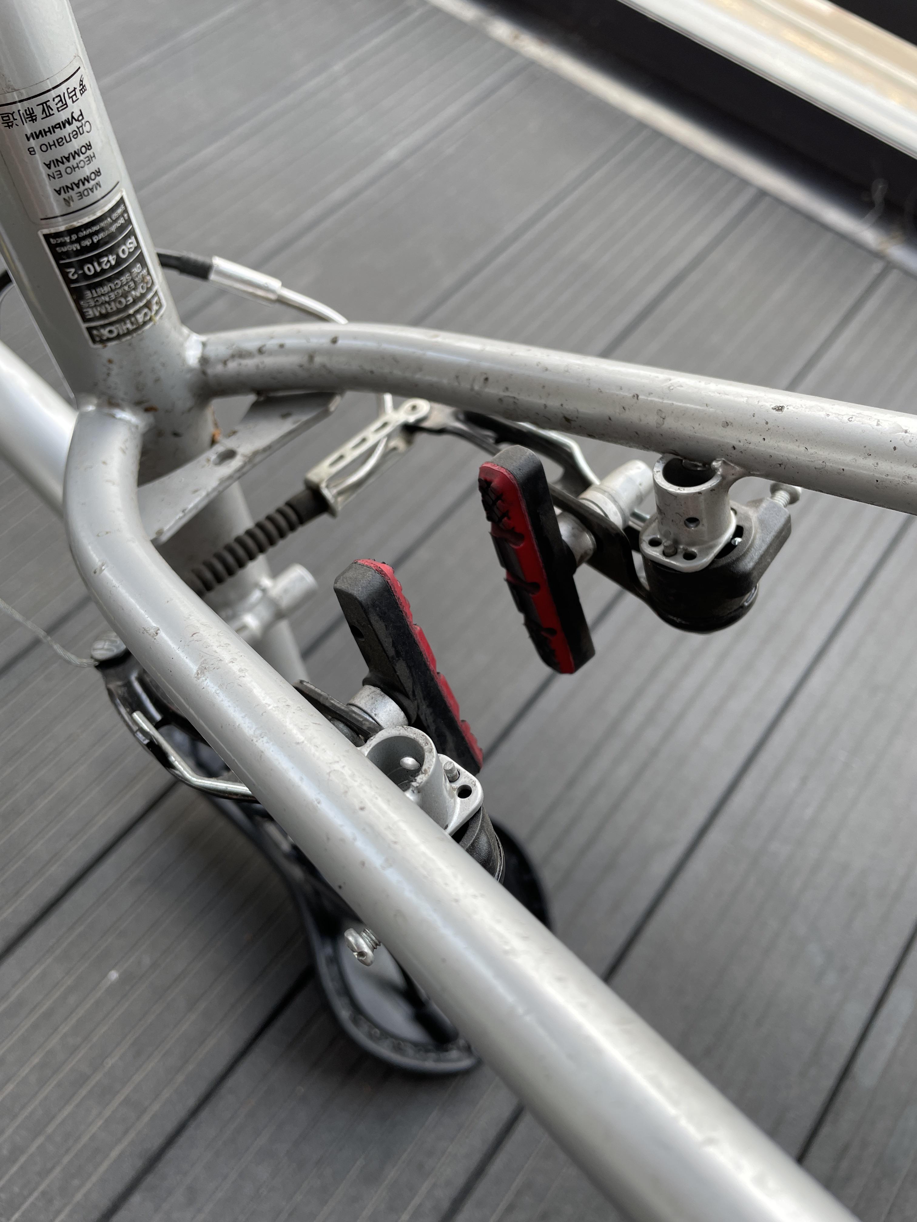 Why is the back brake suddenly too tight to put the tyre back on? I