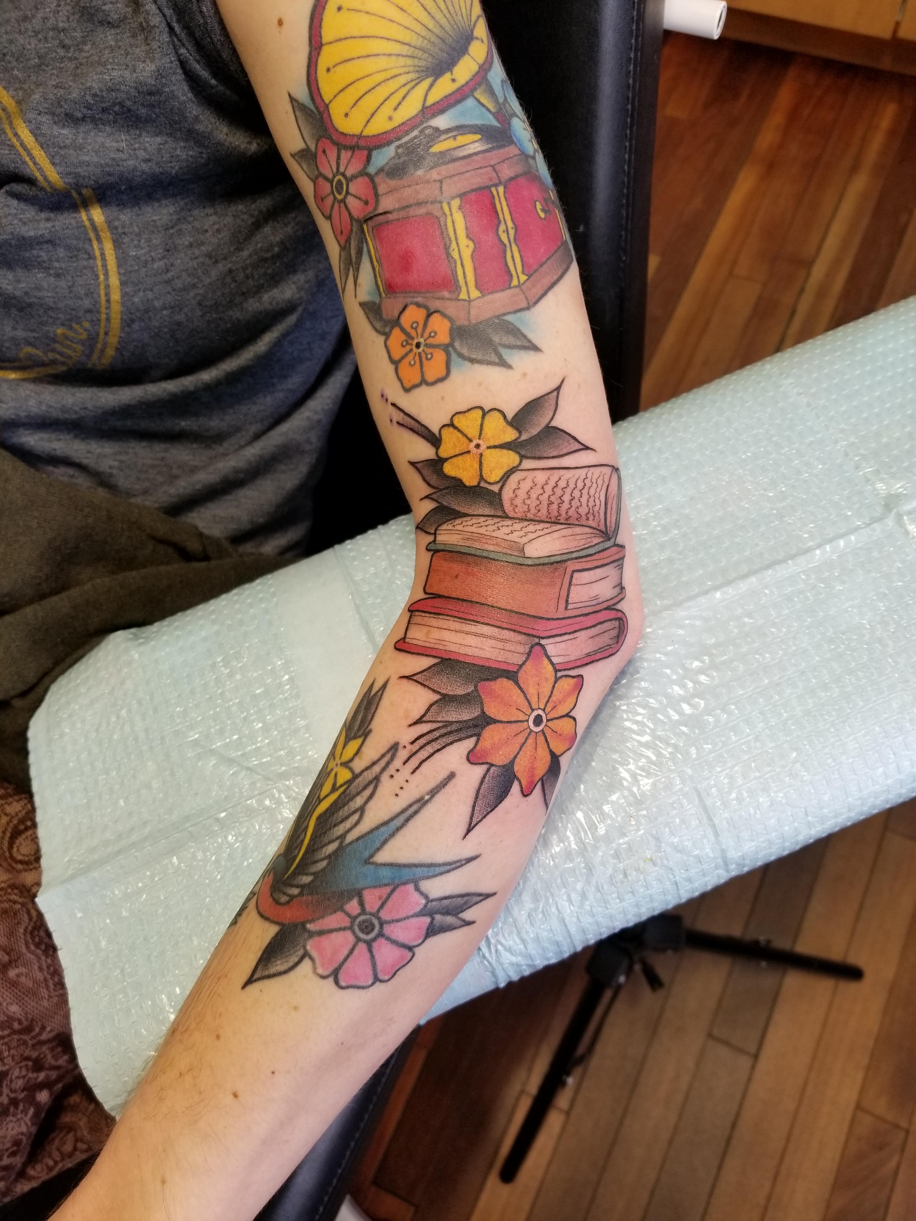 Traditional Book Tattoo