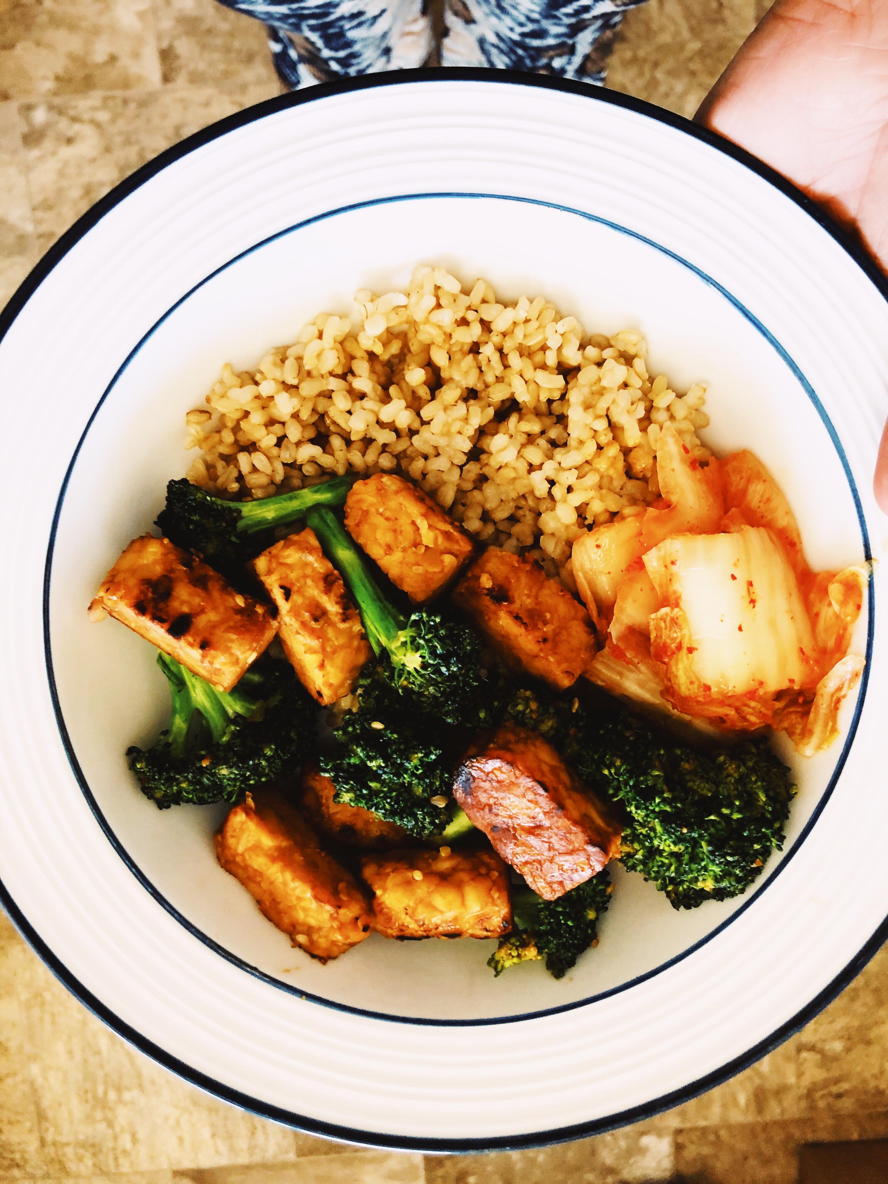 500 calorie tempeh teriyaki! (Vegan) r/1500isplenty