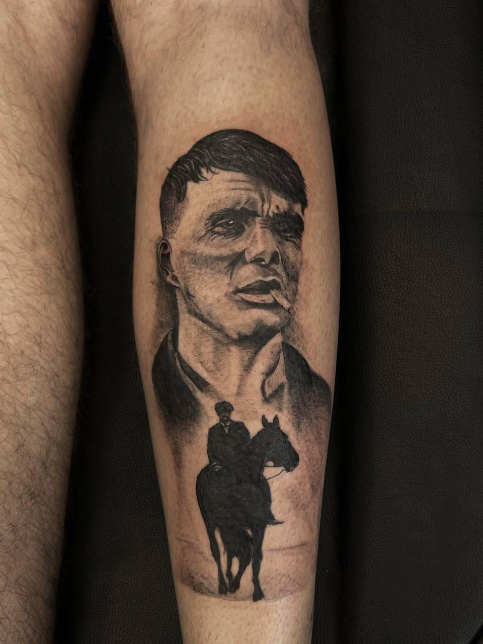 Thomas Shelby portrait by Vlad in Vean Tattoo Wolverhampton, UK r/tattoo