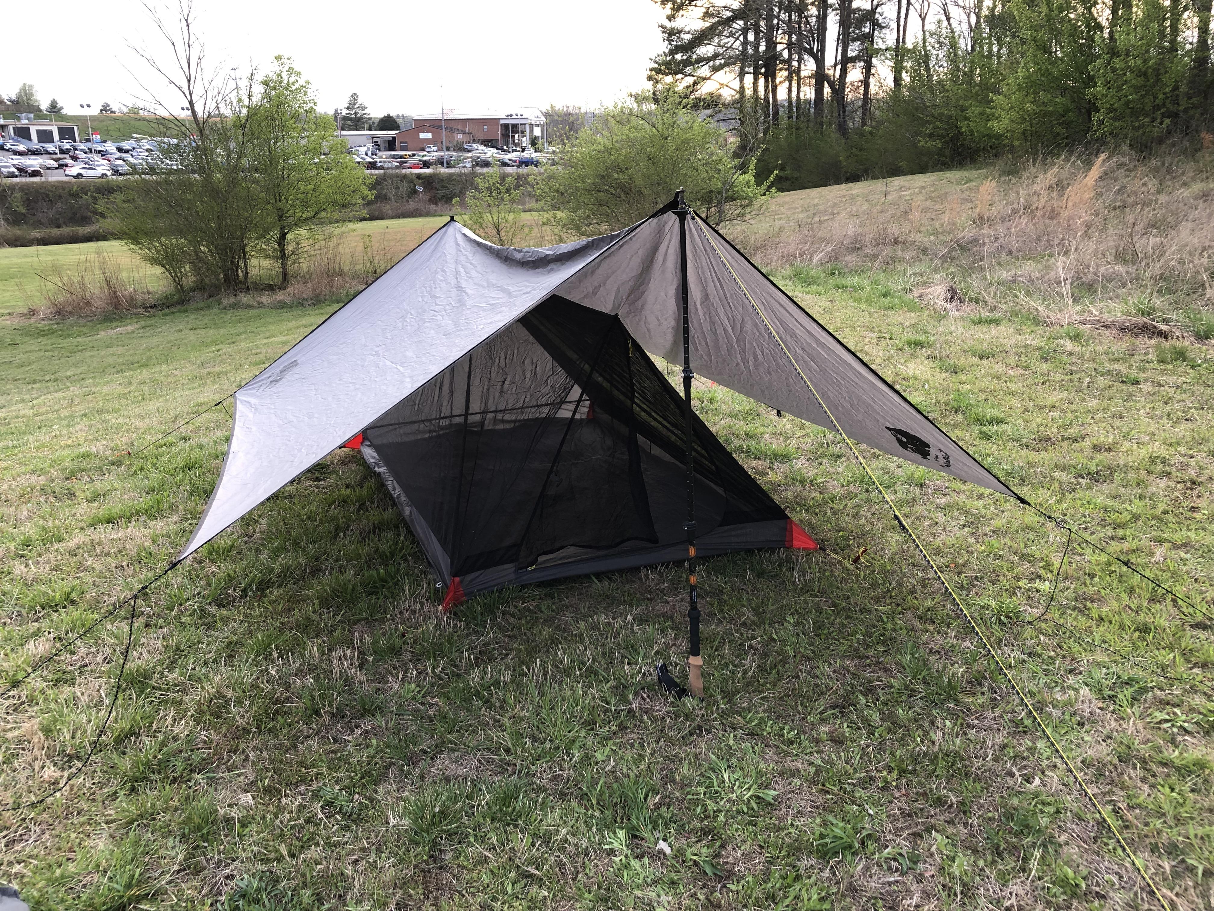 Chill Gorilla Super Fly tarp and Paria Breeze mesh tent. Sub3 pound