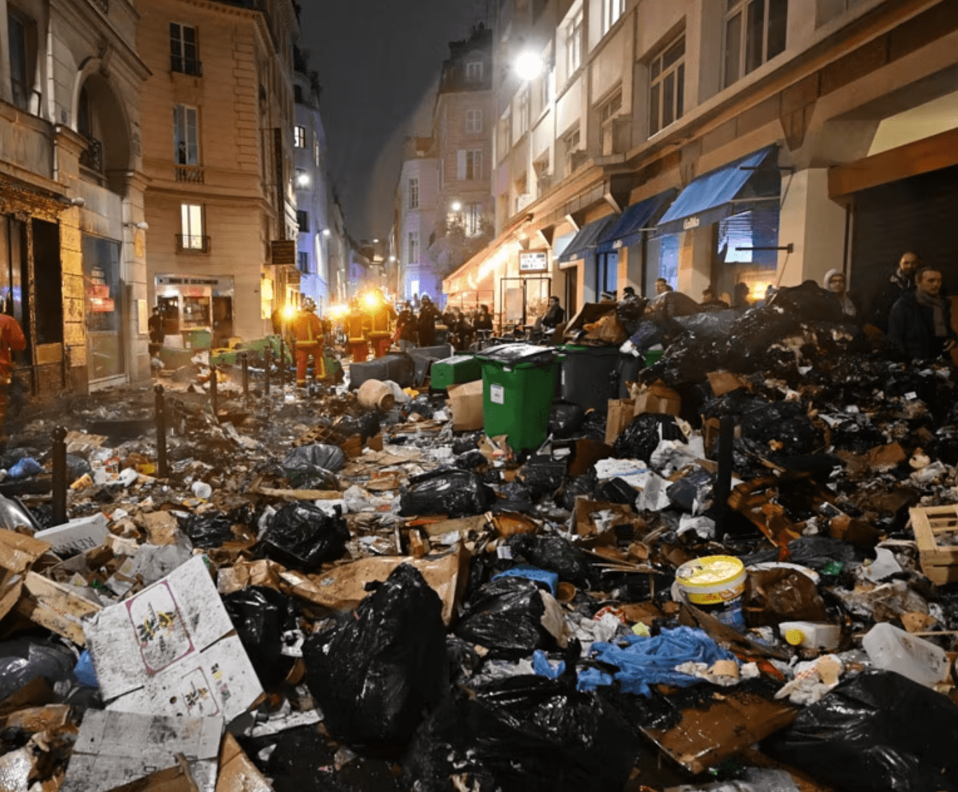 A street in Paris after weeks of garbage collector strikes r