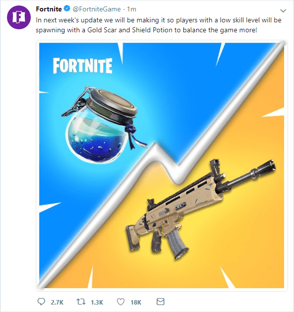 Next week's update information released by Fortnite! FortNiteBR