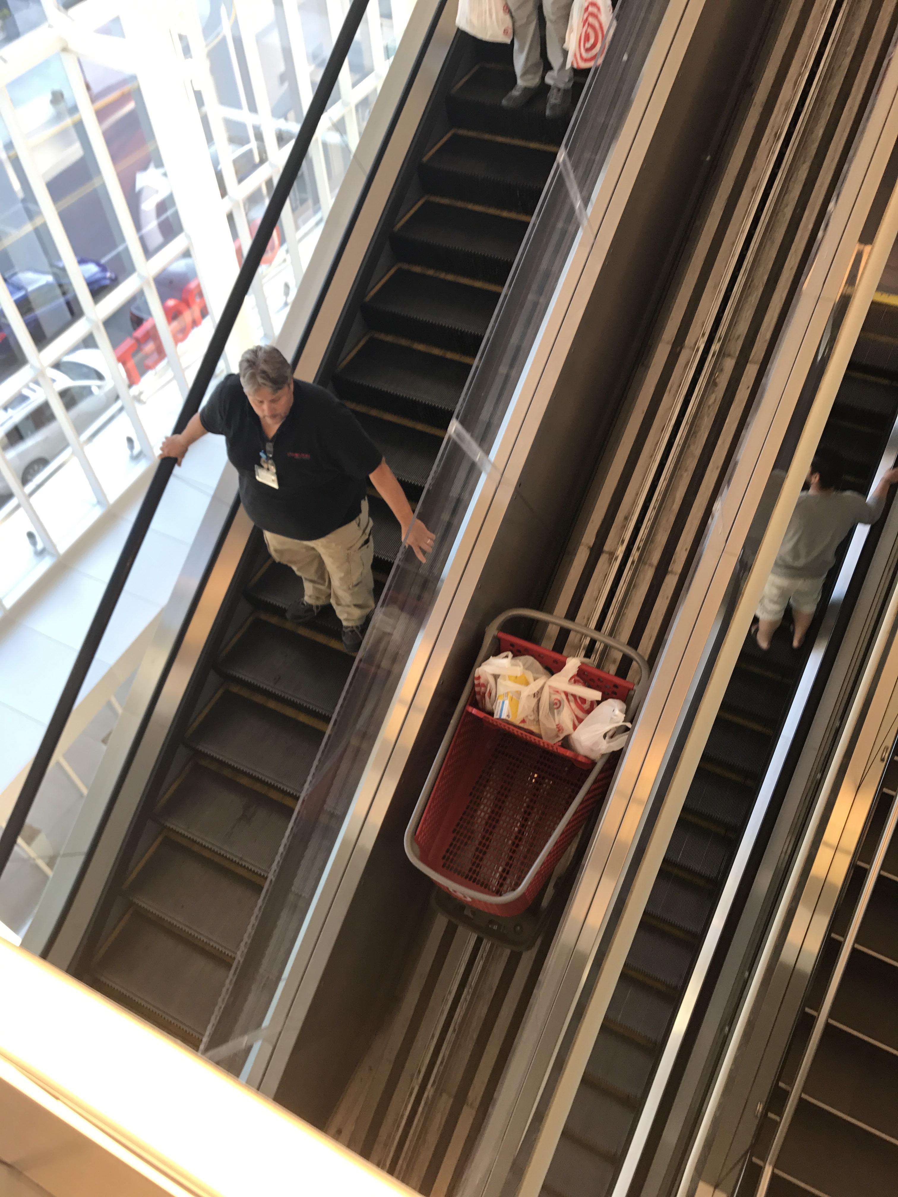An escalator for shopping carts. r/mildlyinteresting