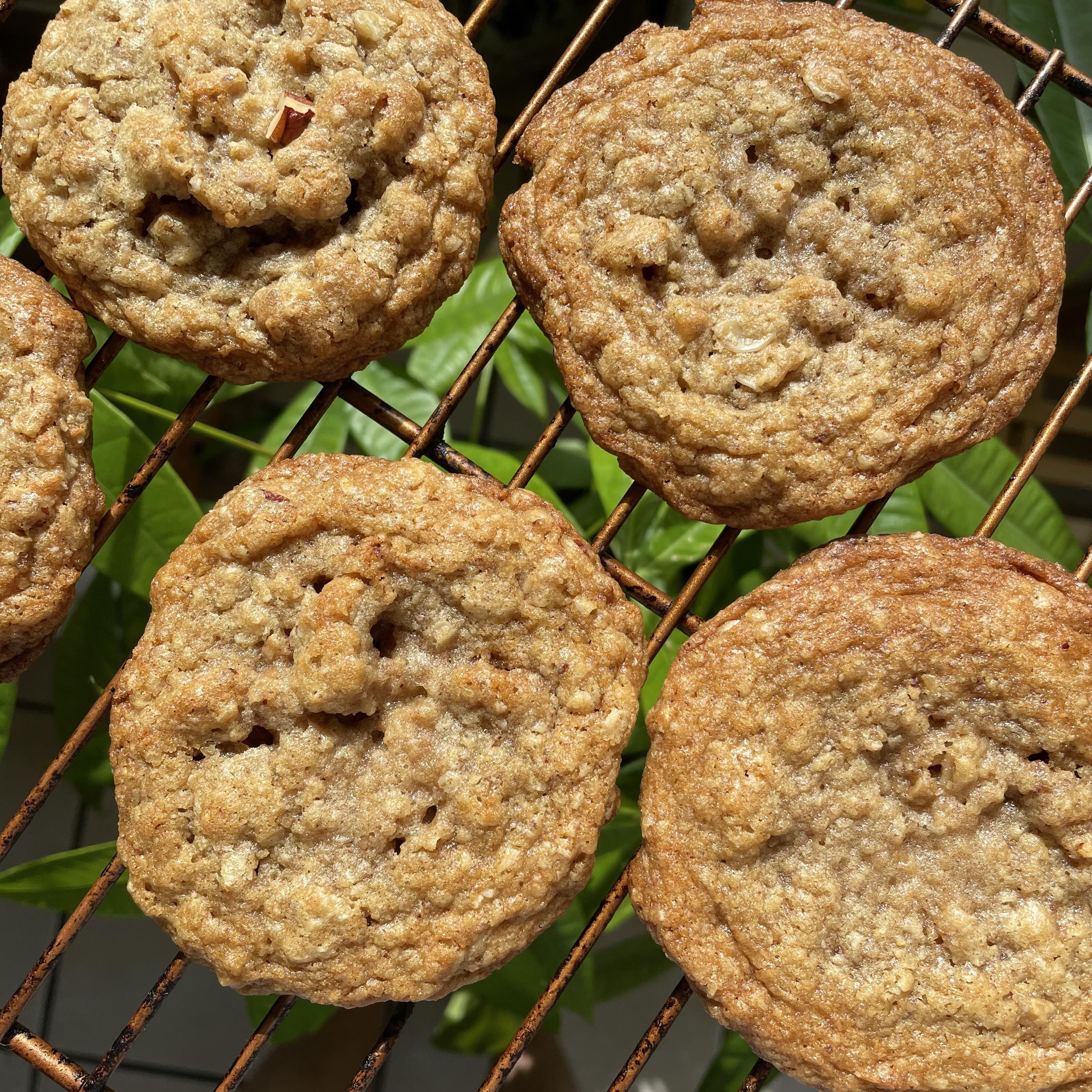 oat n pecan brittle cookies 1000/10! r/DessertPerson
