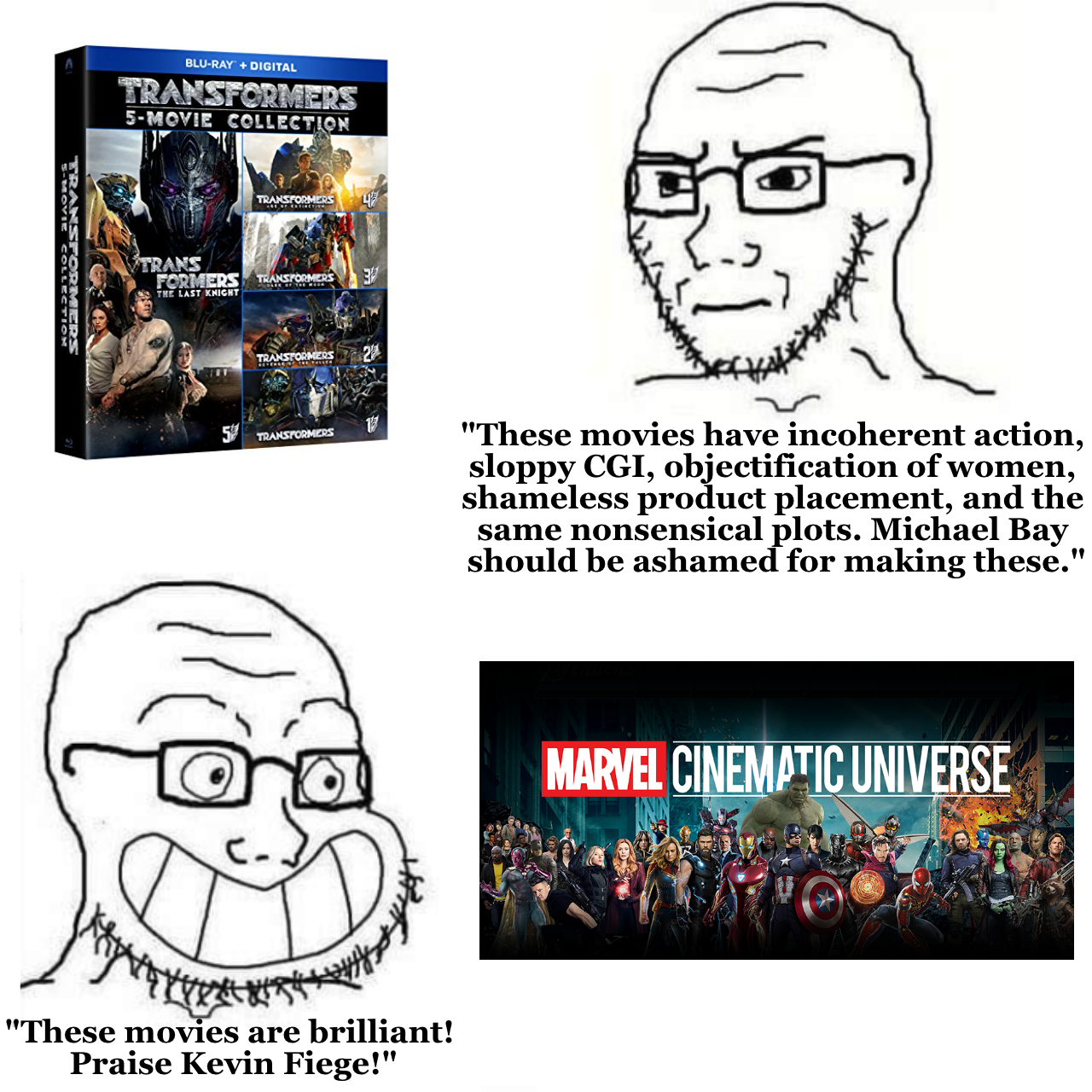 I mean, are these franchises REALLY all that different? r/moviescirclejerk