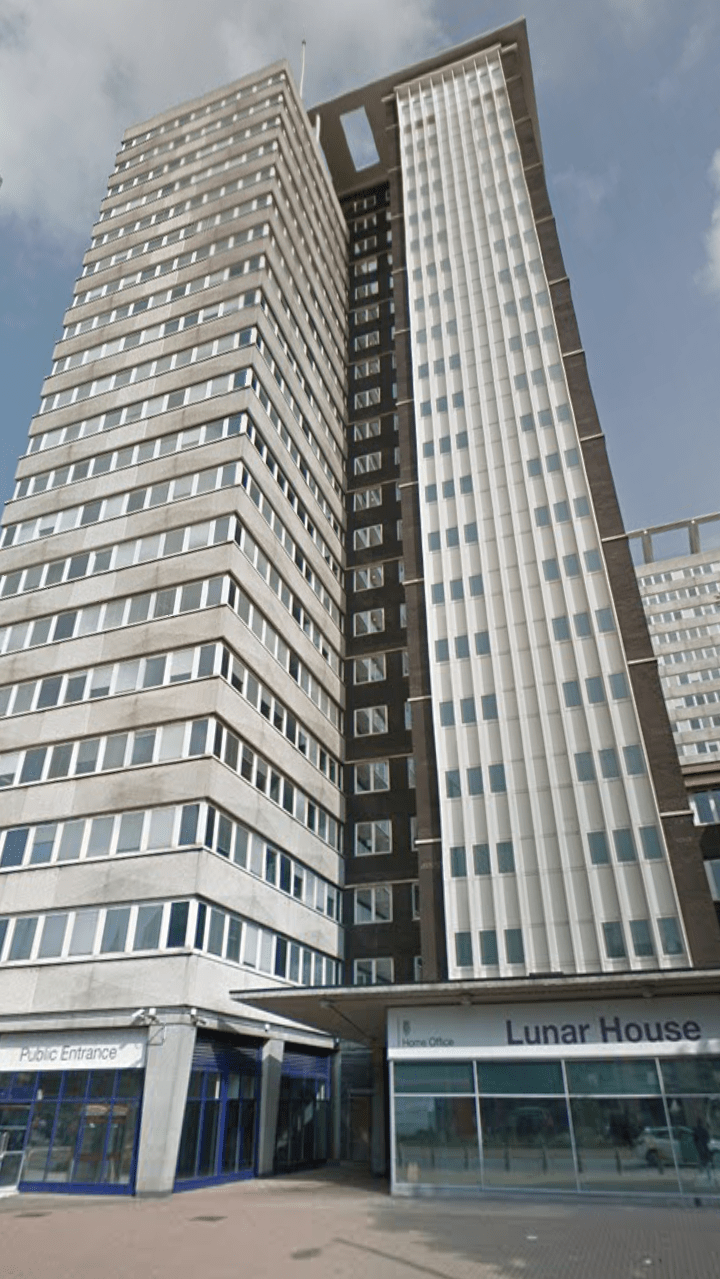 Lunar House, Croydon, London (or Surrey if you're prehistoric), England