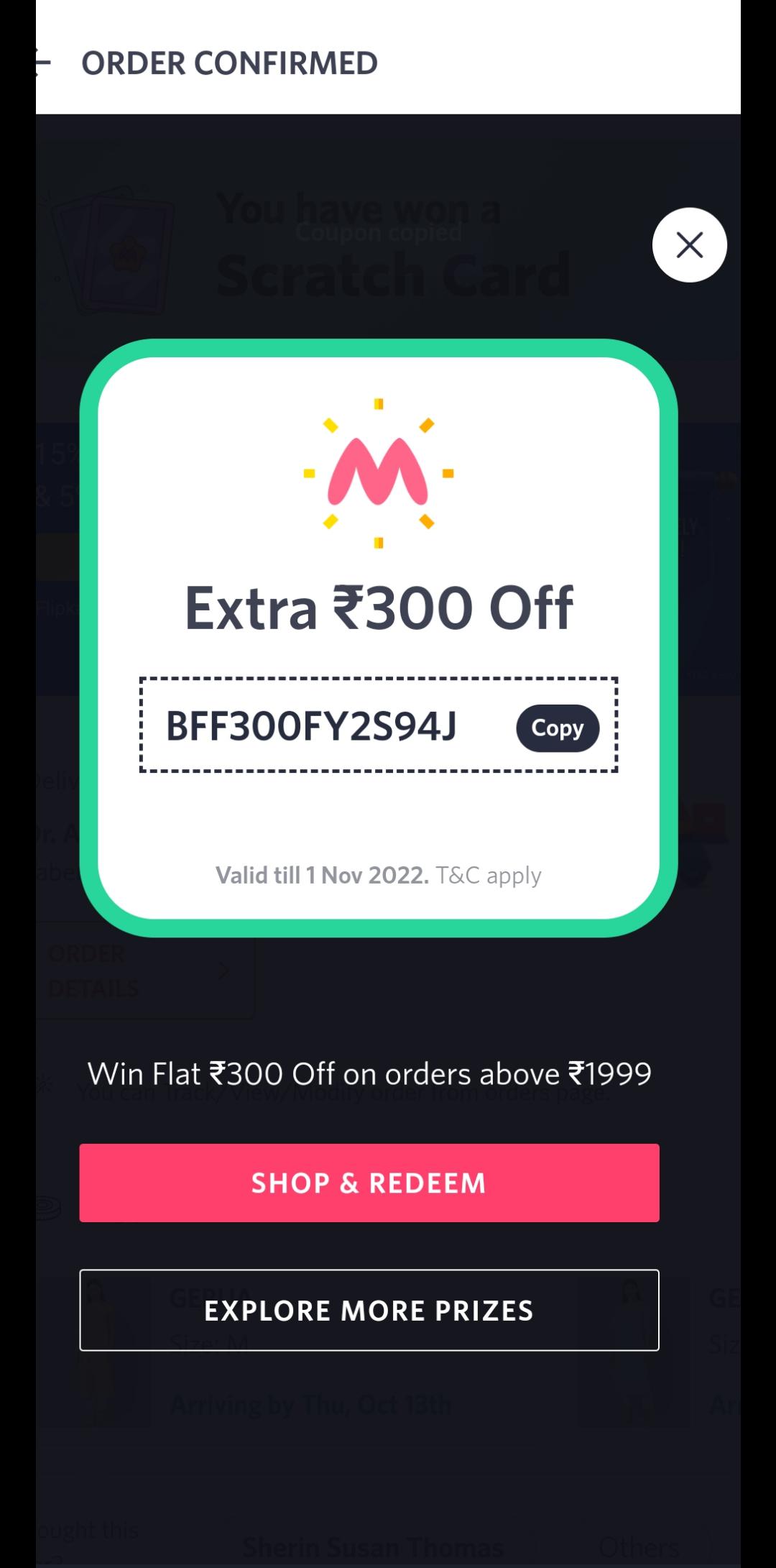 Myntra Coupon r/IndianBeautyDeals