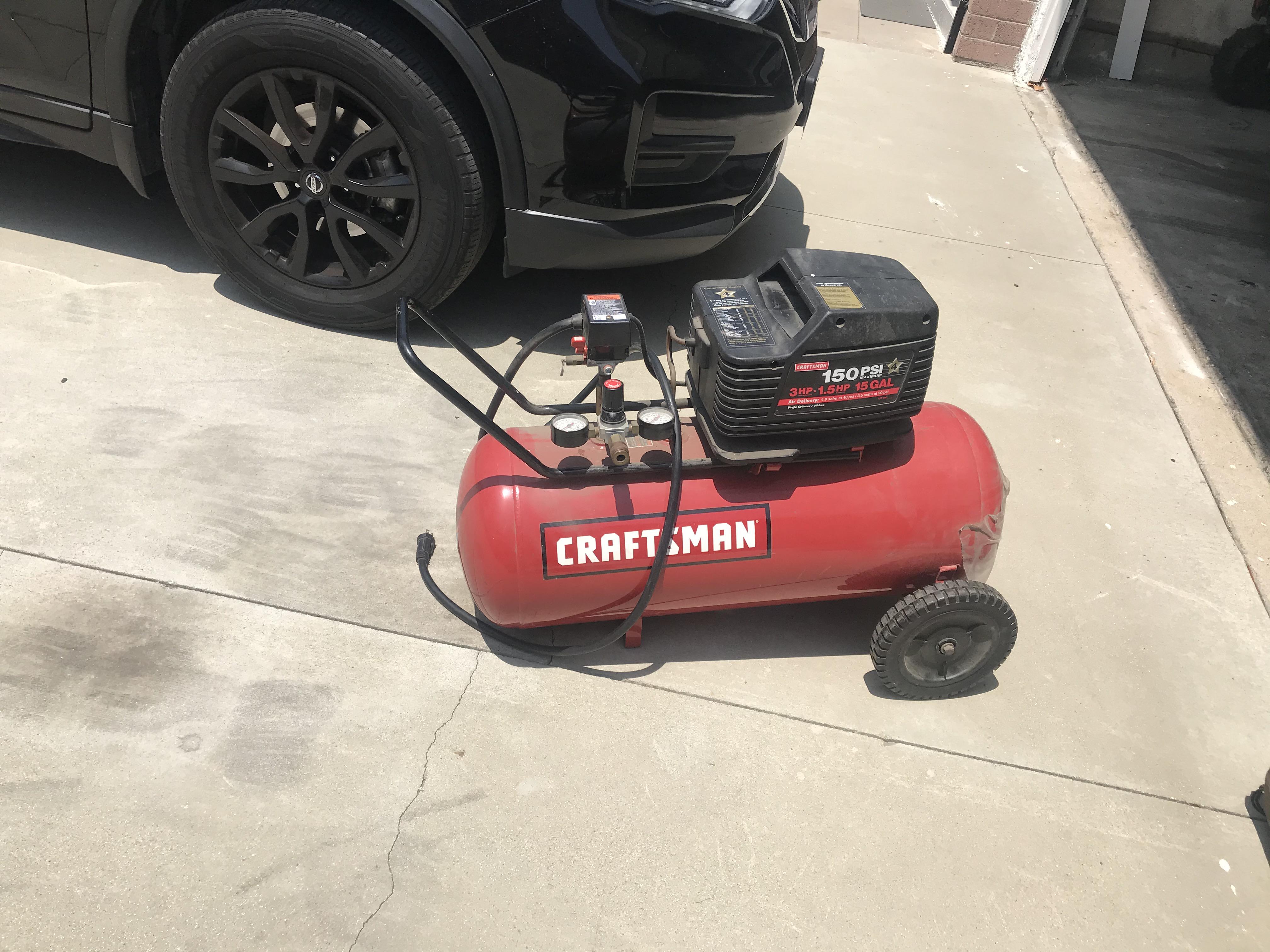 Ditch it or keep it? 15 gallon Craftsman Air compressor oilless r/Tools