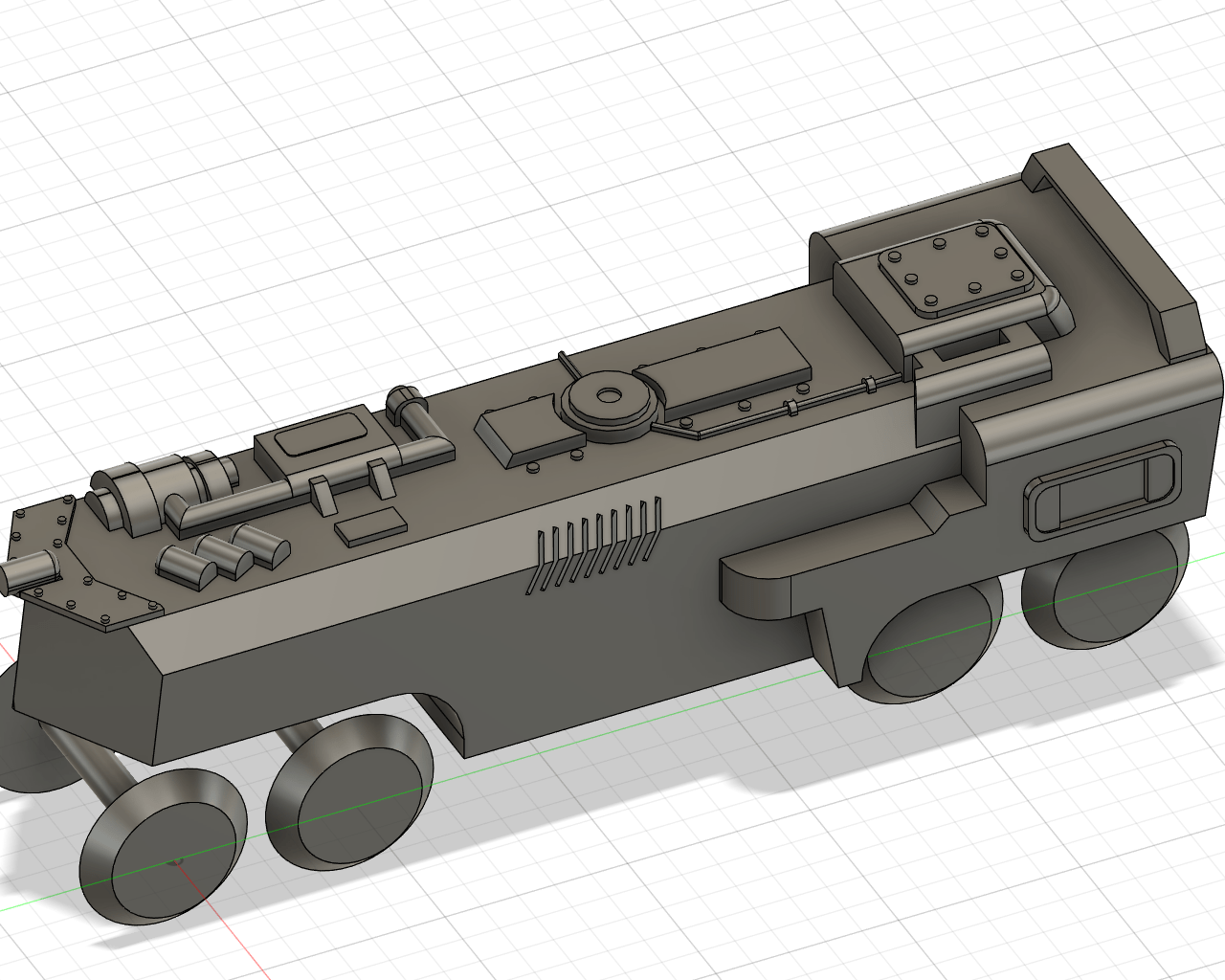 WIP MODEL!! My friend collects model trains, but also adores factorio