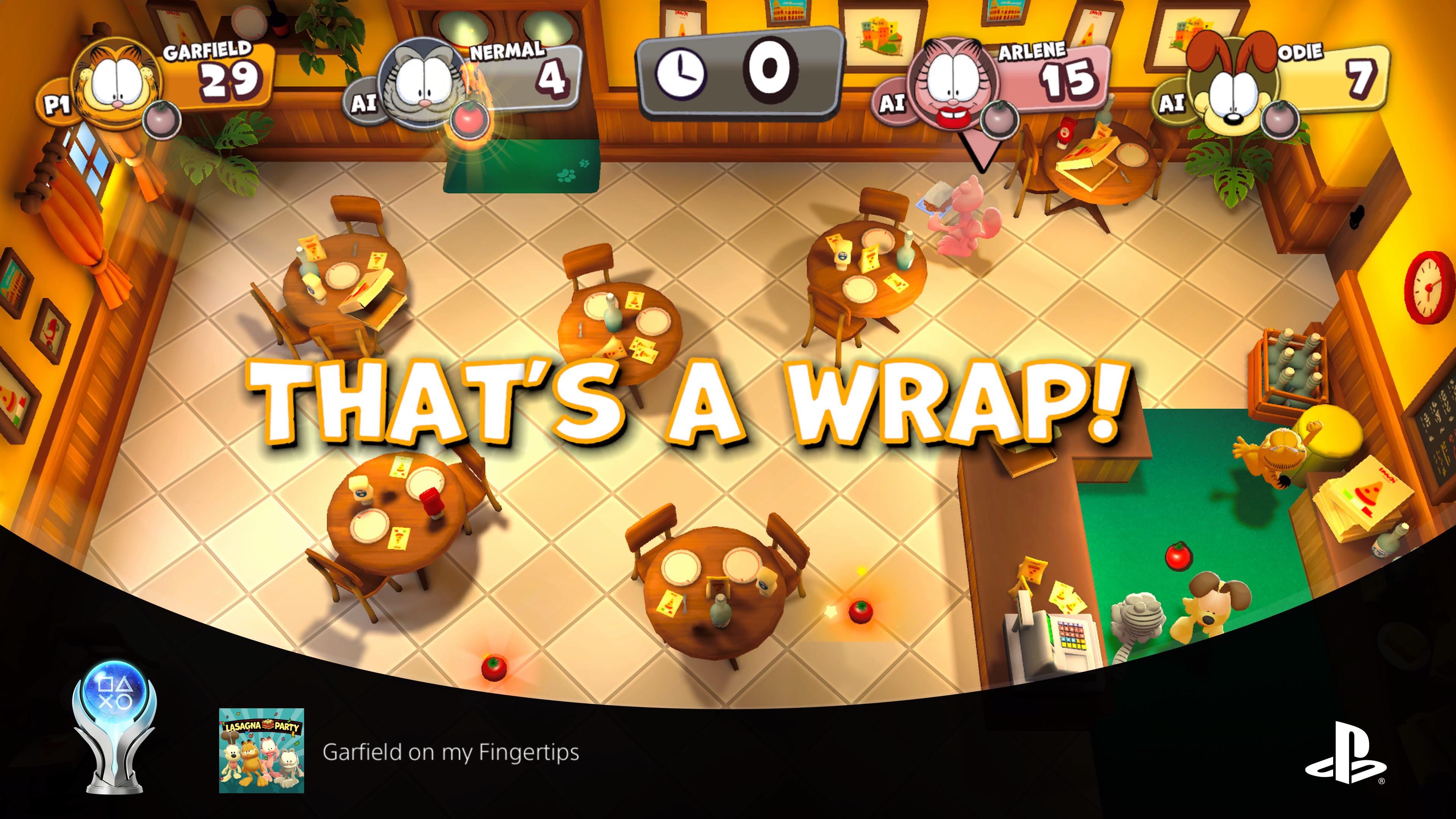 [Garfield Lasagna Party] Fun little couch party game r/Trophies