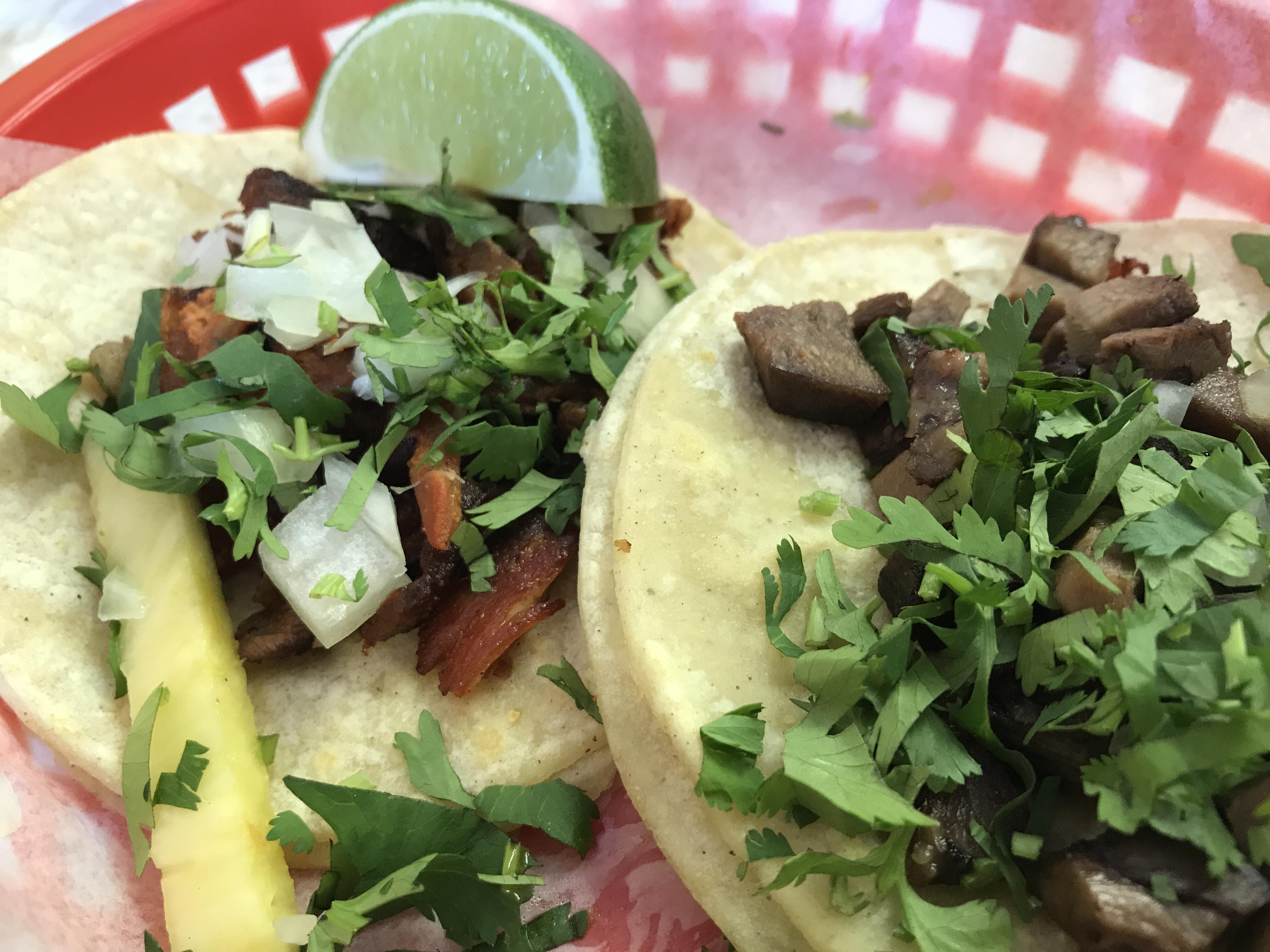 [I Ate] Tacos al pastor and lengua r/food