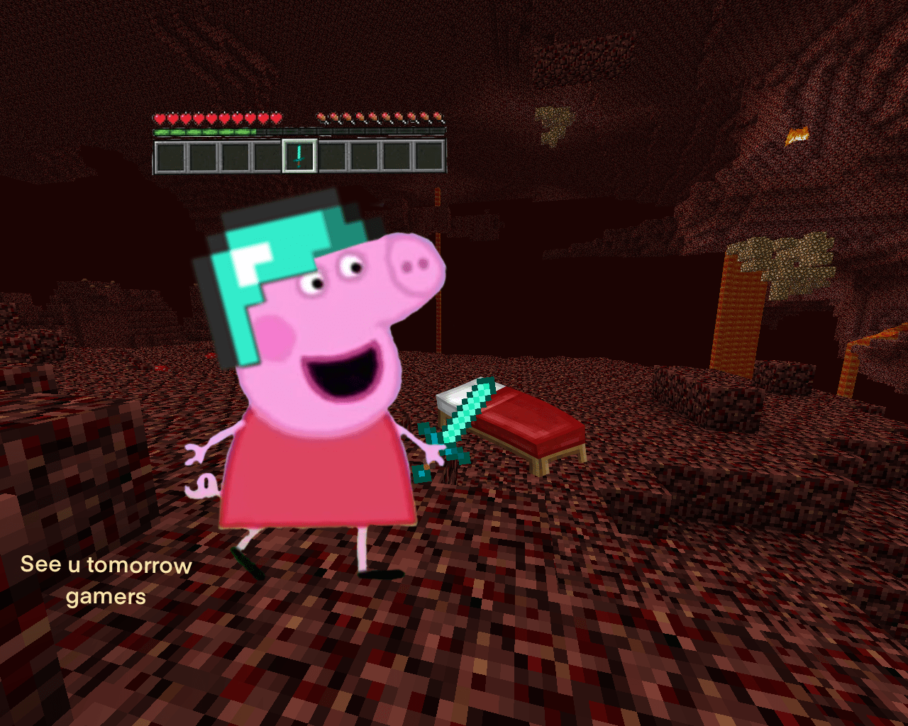 Peppa Pig Minecraft Rain Will