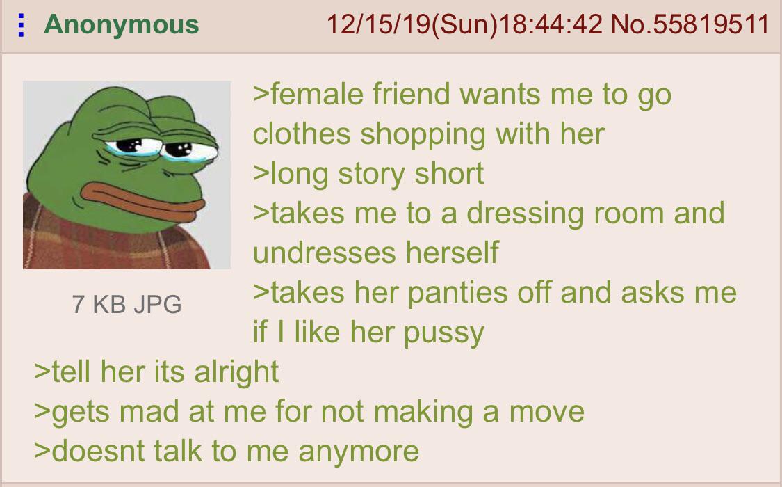 He didn't NewGreentexts