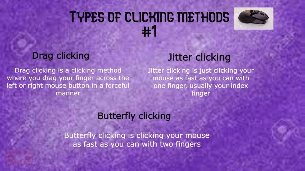 Types of clicking methods pcmasterrace