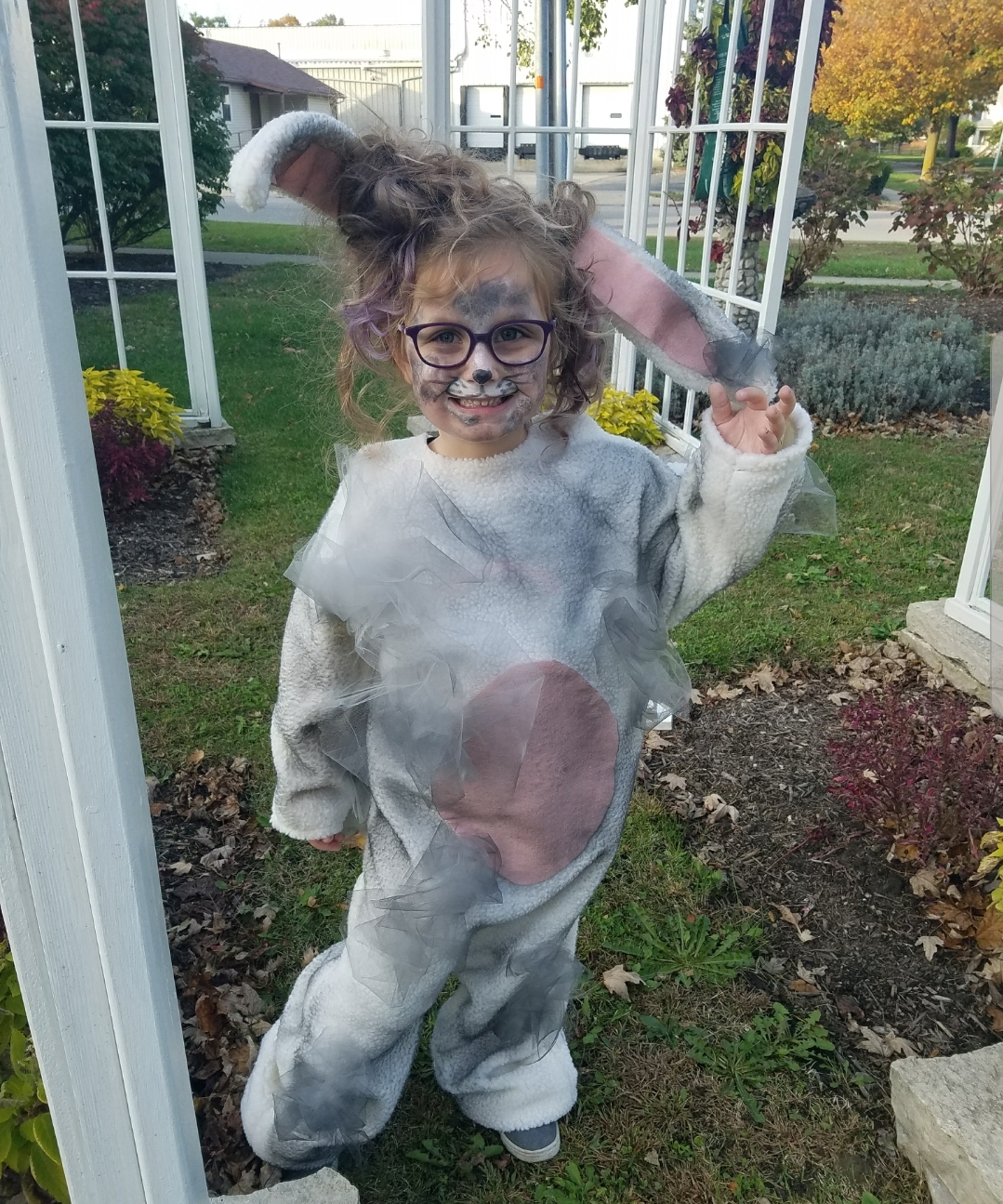 My daughter's "dust bunny" costume halloween