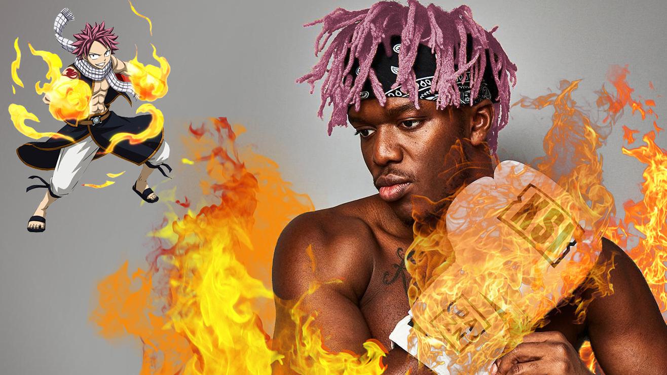 KSI as anime characters Natsu Dragneel r/ksi