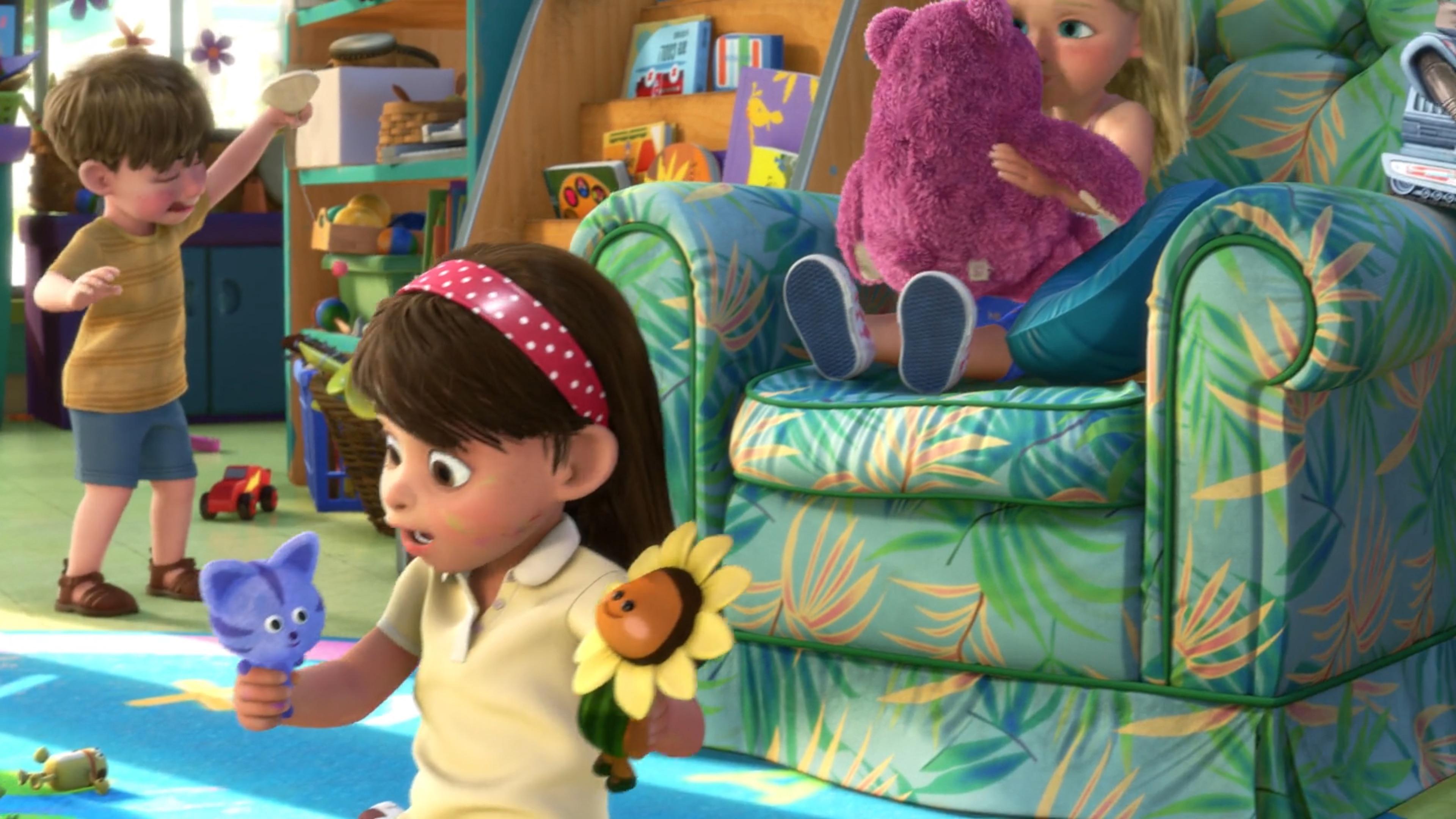 In Toy Story 3 (2010) a toy version of Lightning McQueen can be seen in