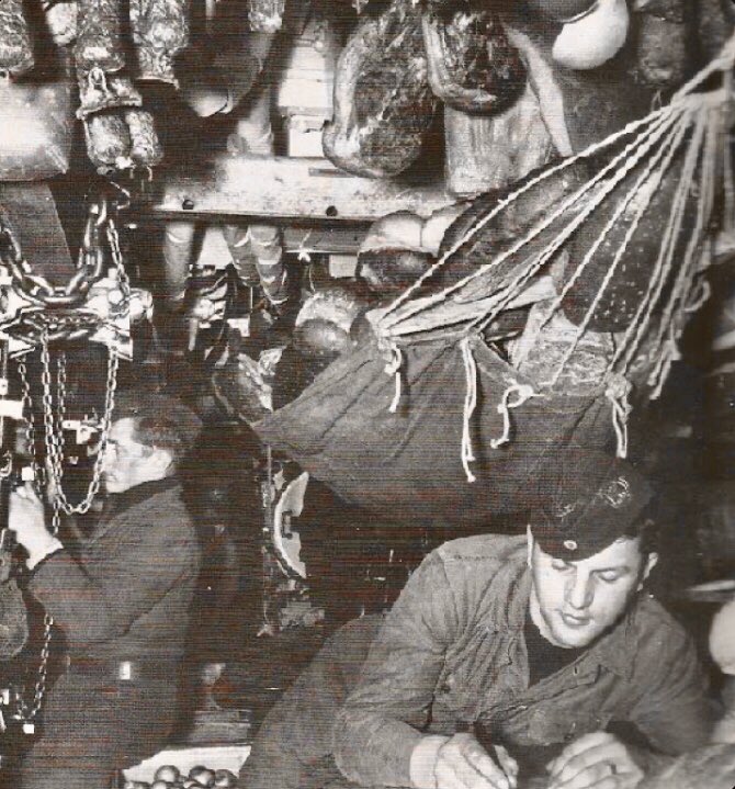 Sleeping quarters and a food storage on a German Uboat r/submarines