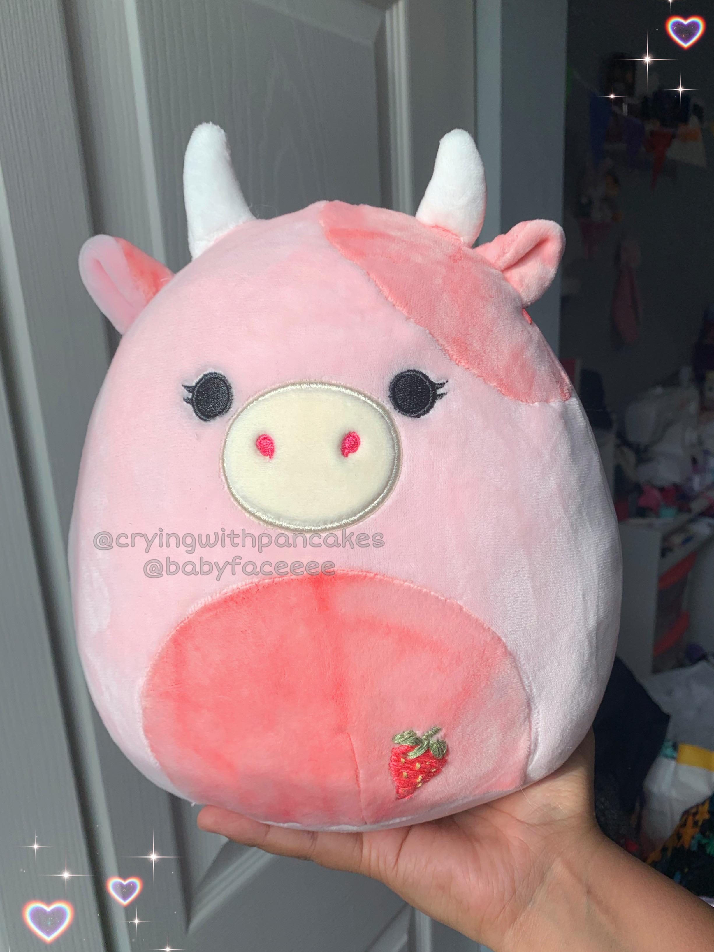 Strawberry Cow Custom Squishmallow
