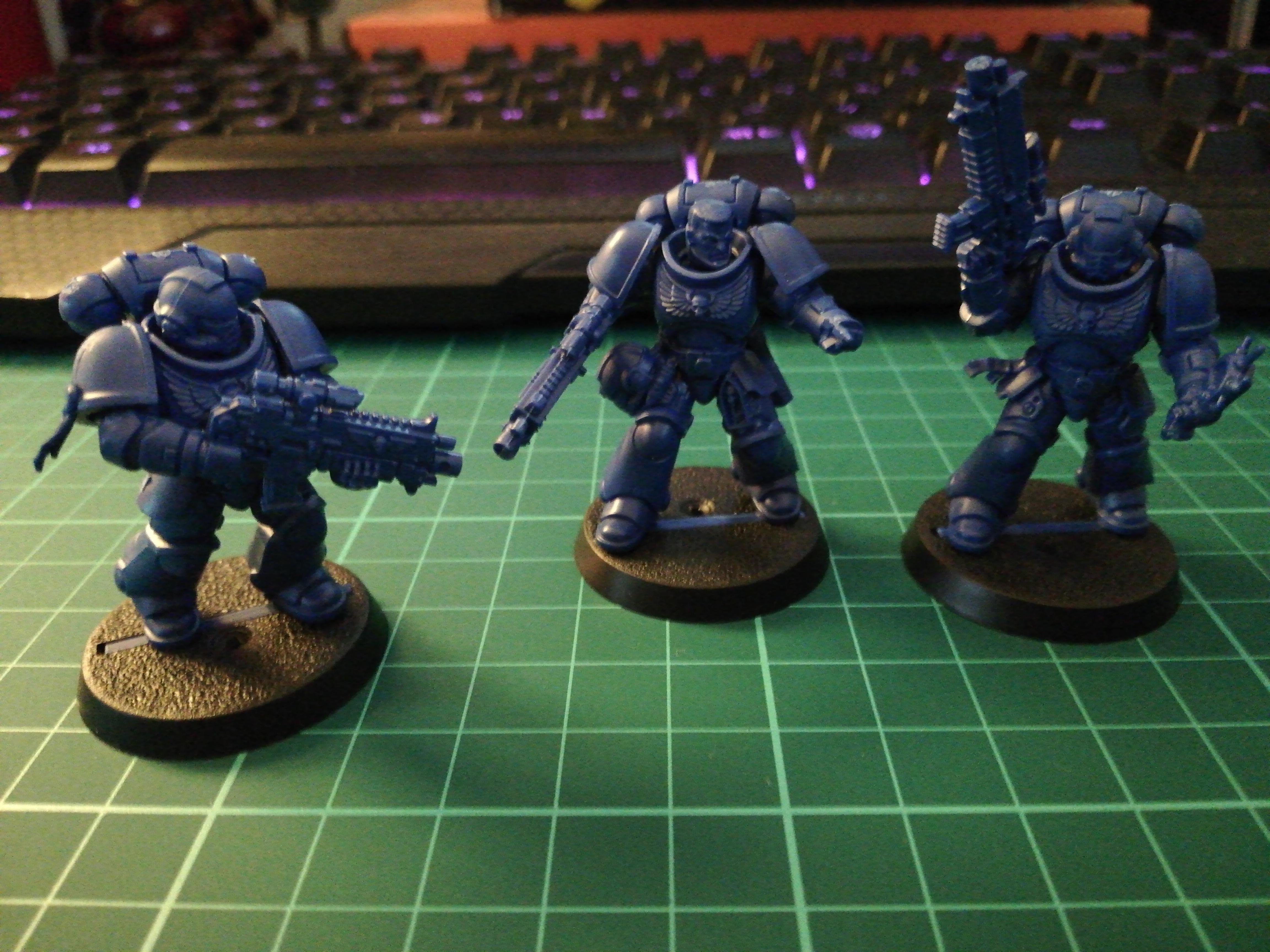 First time painting space marines , these are from the first strike