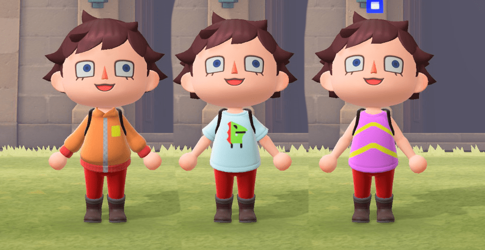 Made some simple Box Peek shirts in Animal Crossing UneasyAlliance