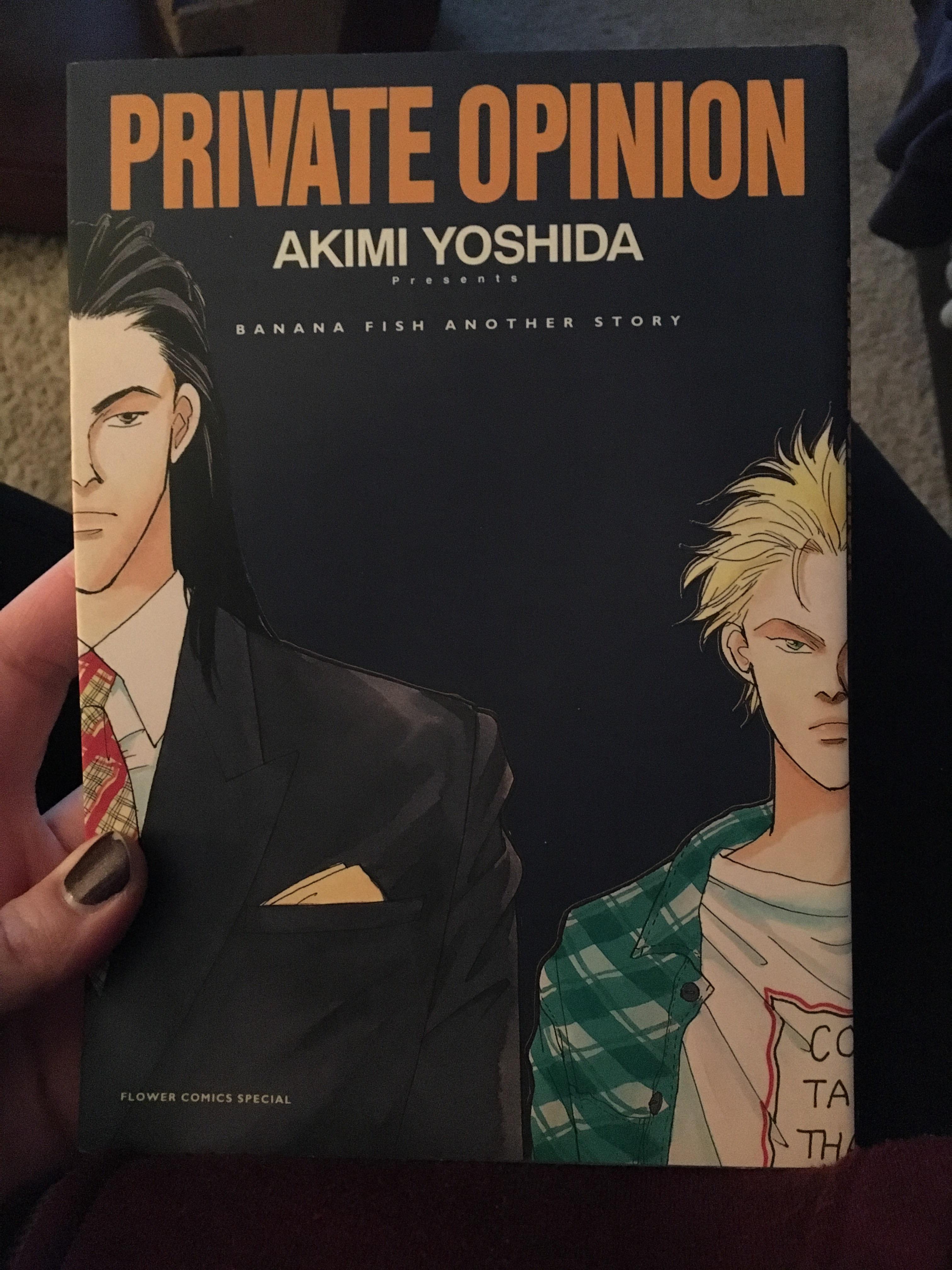 JAPAN Akimi Yoshida manga Private Opinion Banana Fish Another Story