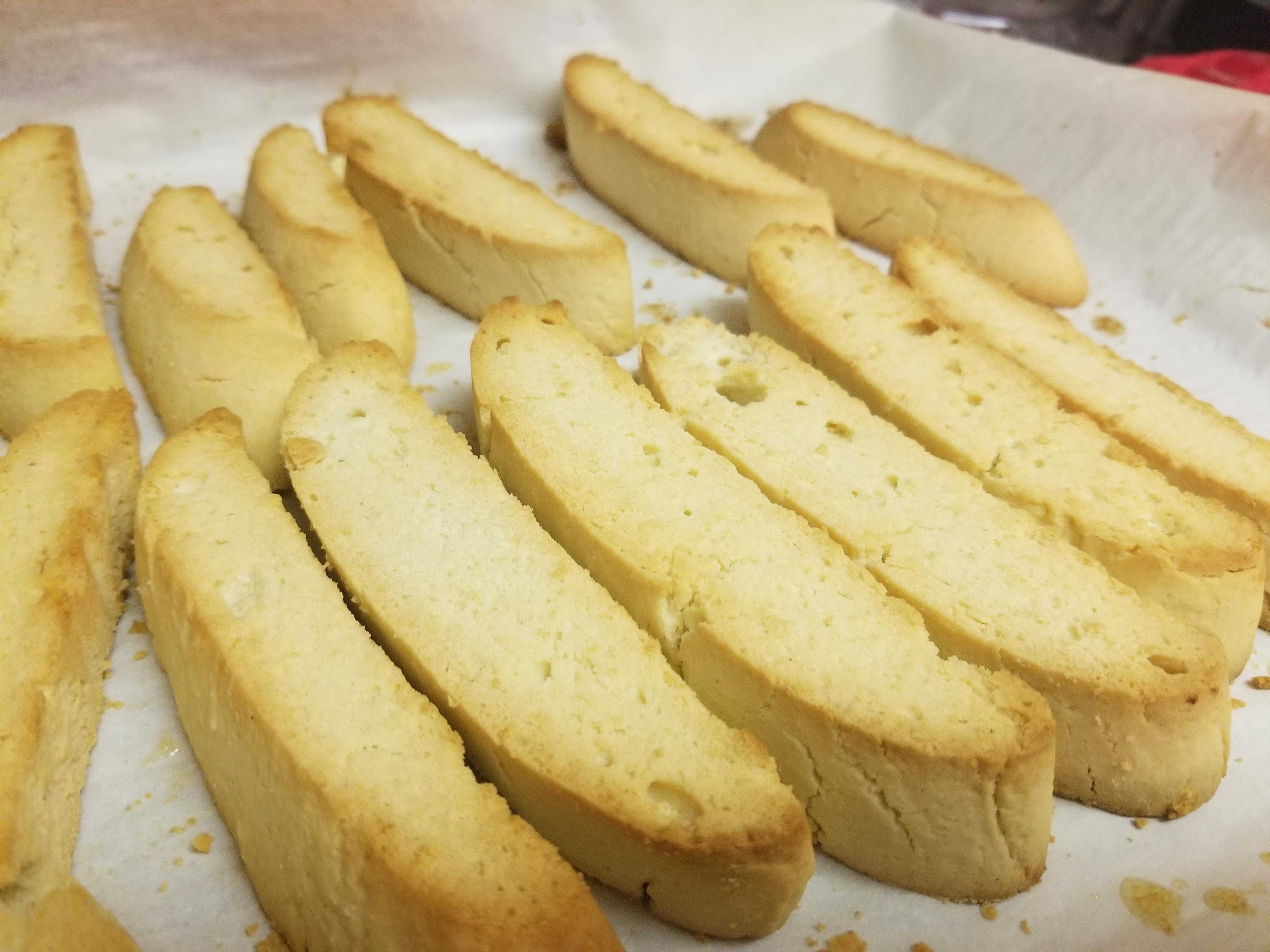 The best grainfree Almond Biscotti (gluten free, kosher). Great dipped