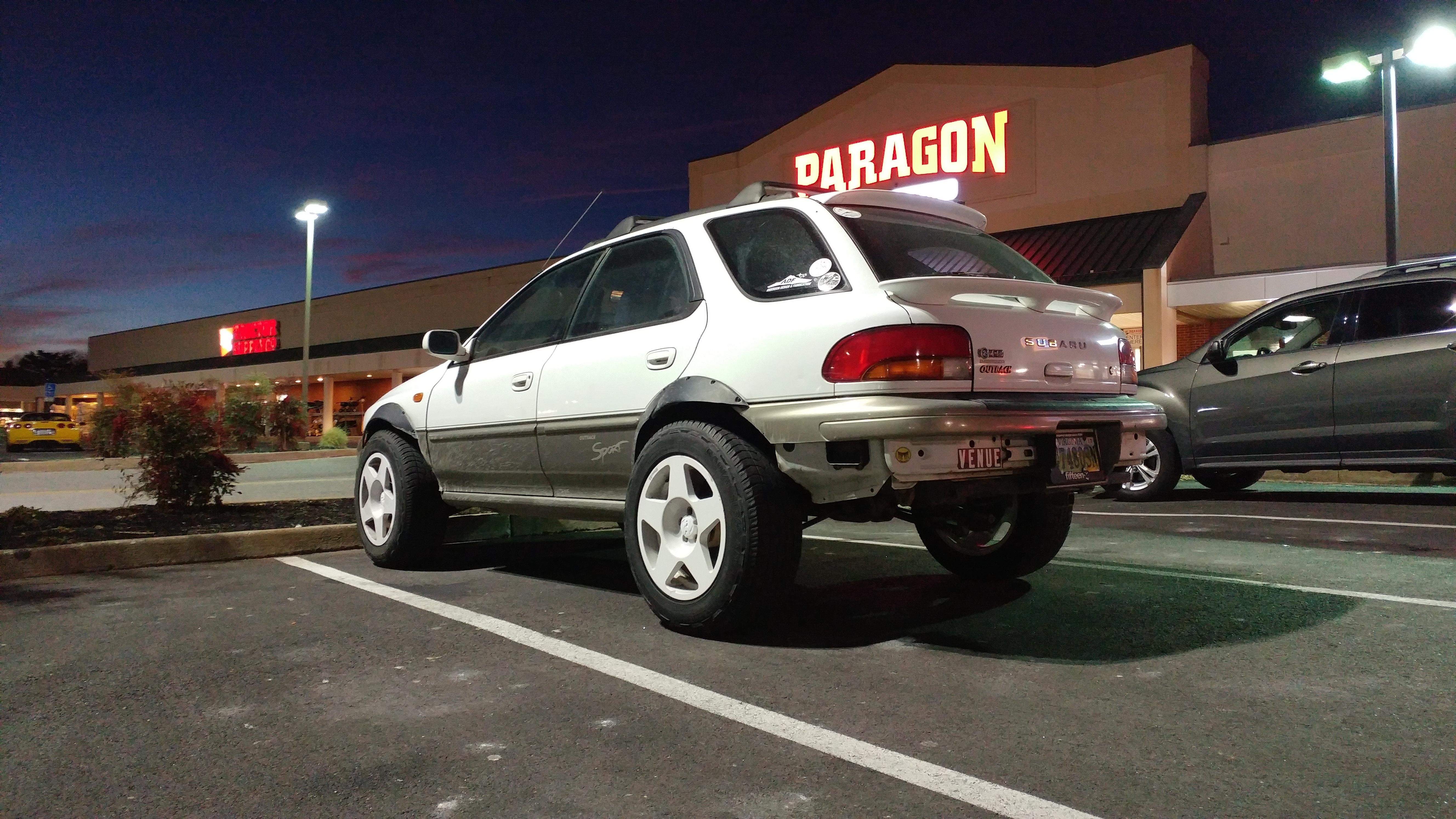 Lifted [Impreza Wagon] spotted in Virginia. Guy stopped and told me it