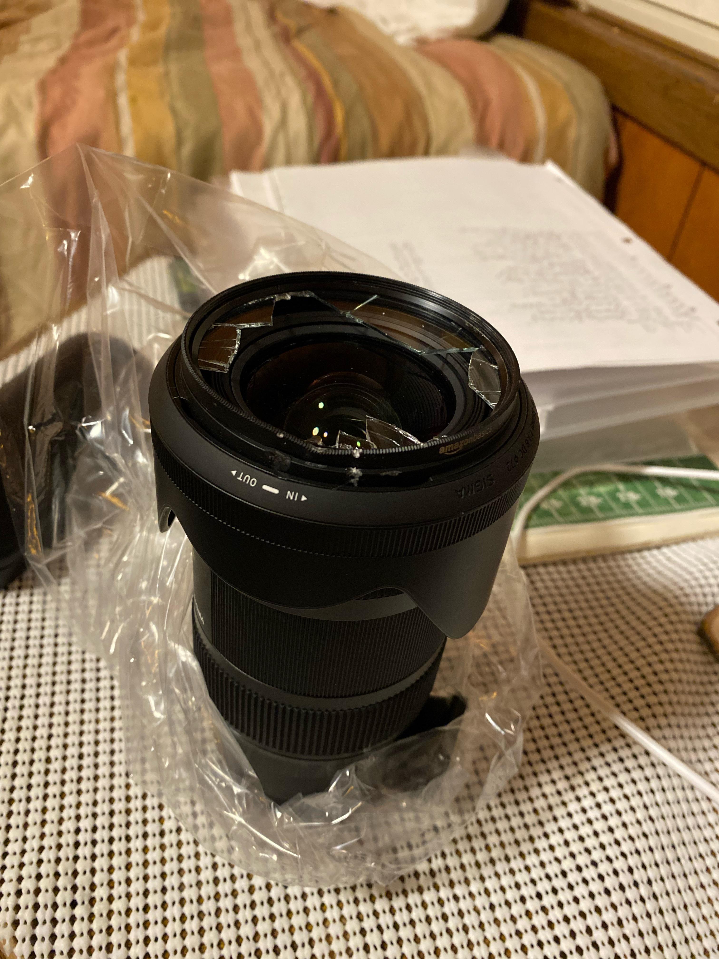 I cracked my UV Filter (which saved my lens’ glass, yay!). What is the