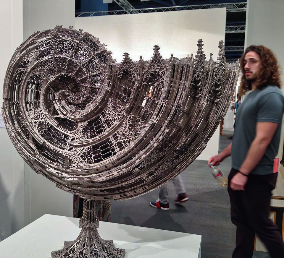 Imperial architecture in the warp... laser cut stainless steel gothic