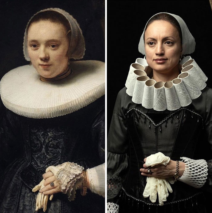 Rembrandt "Portrait Of A Woman With Gloves" r/pics