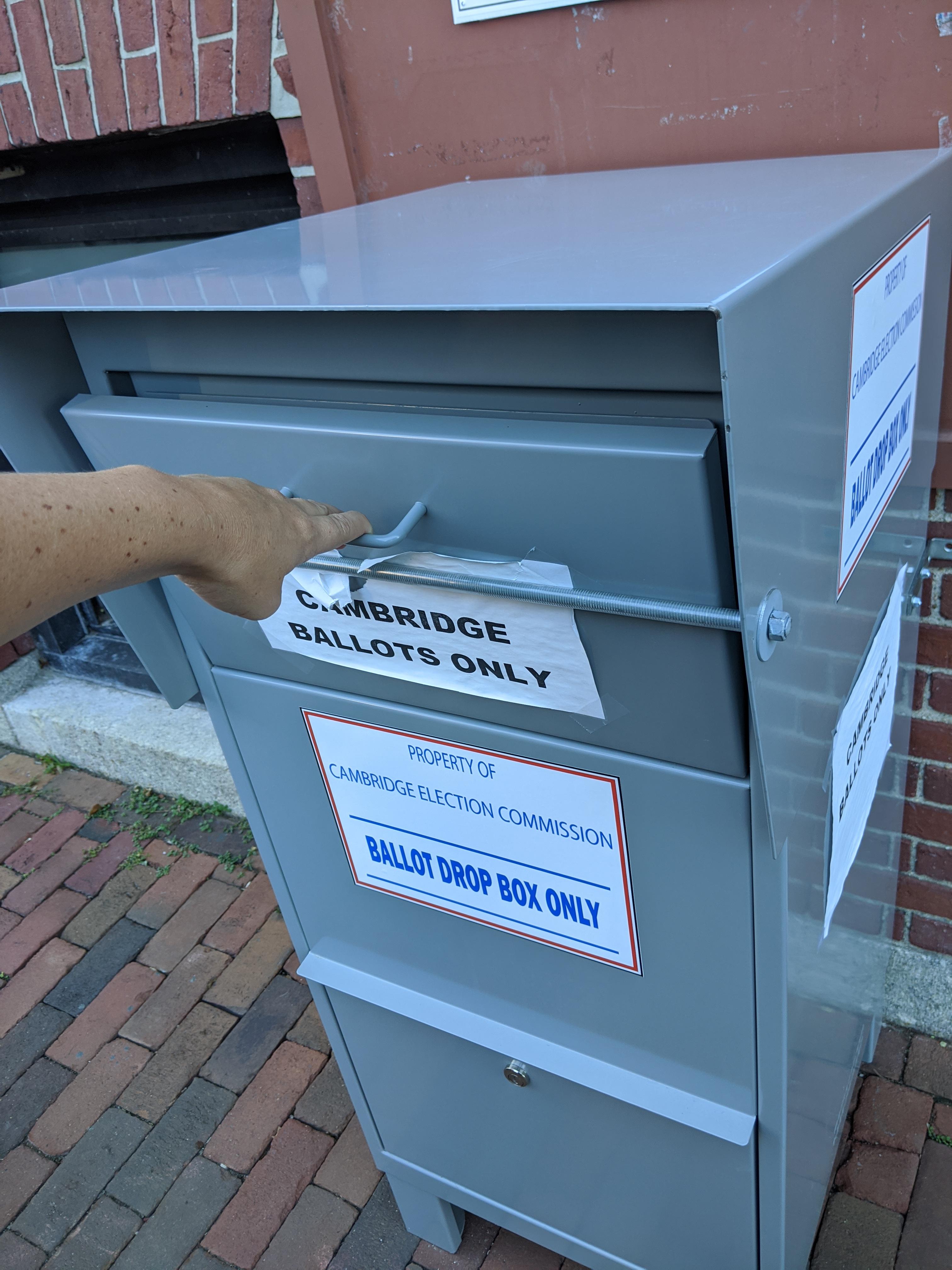This antitampering mailbox for mailin voting r/mildlyinteresting