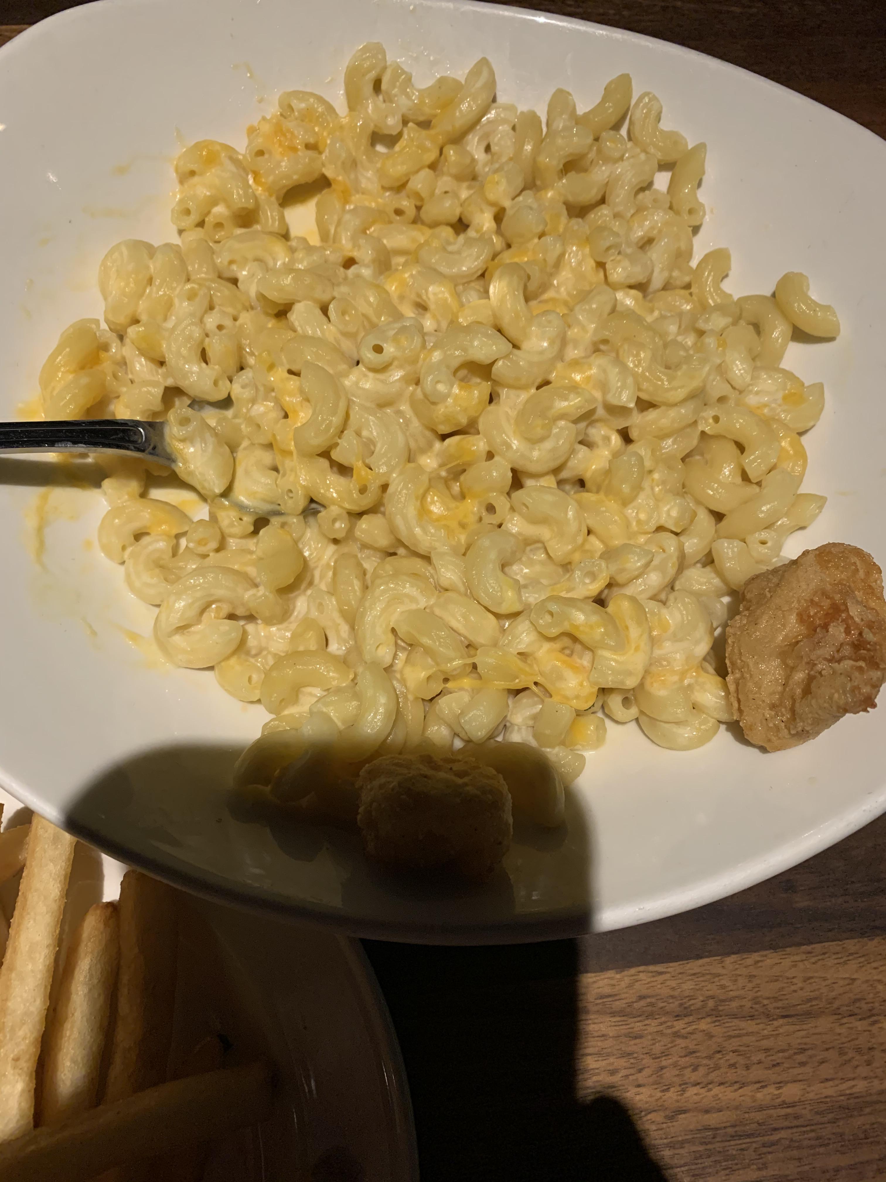 I’m 5 and this is macaroni and cheese curds from yard house r