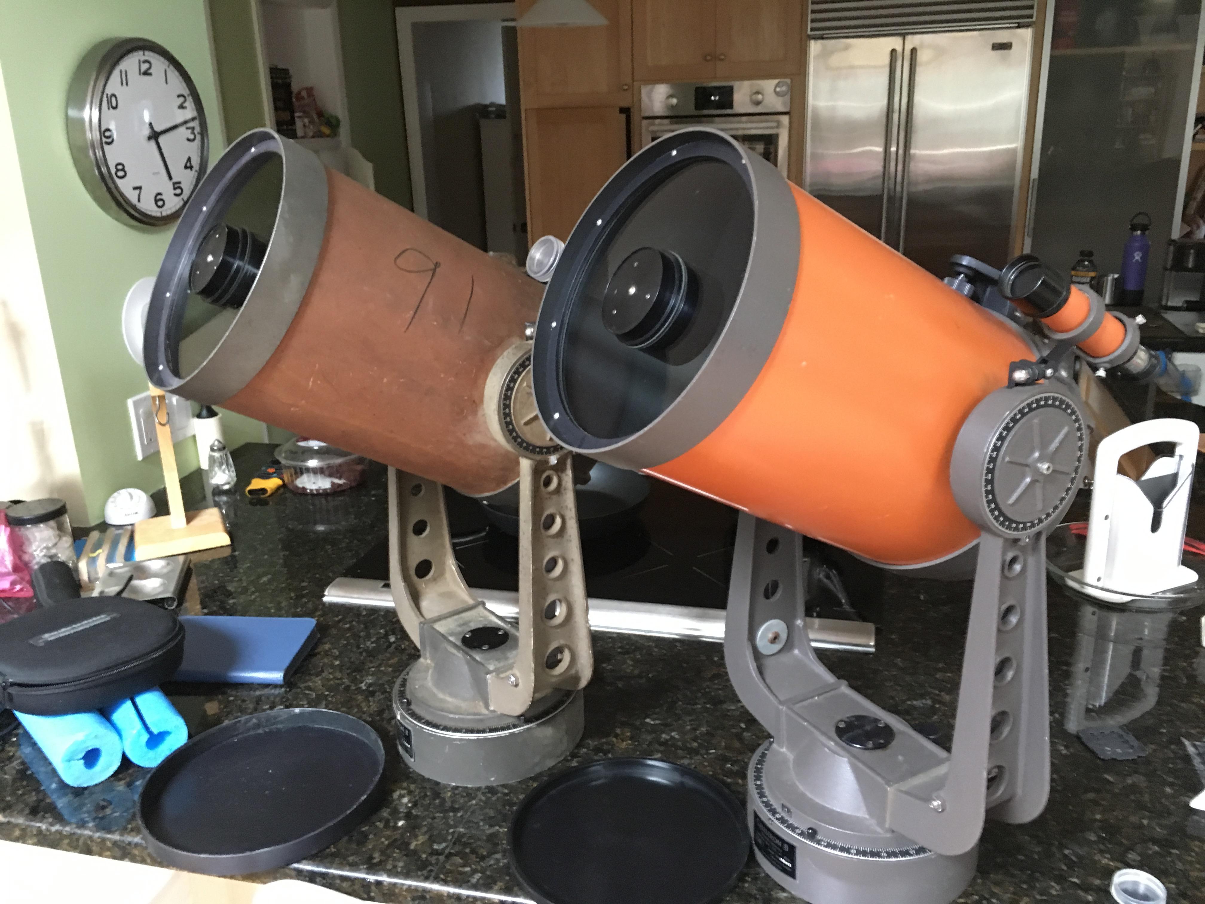 A bit of history Some of the first Celestron C8s, early 1970s r/telescopes