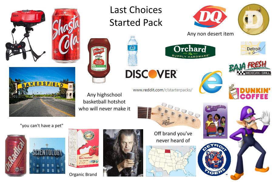 Last Choices Starter Pack r/starterpacks