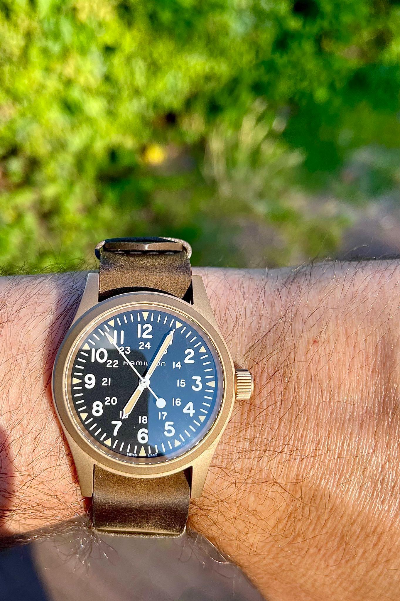 [Hamilton] KHAKI FIELD MECHANICAL BRONZE Stunner r/Watches