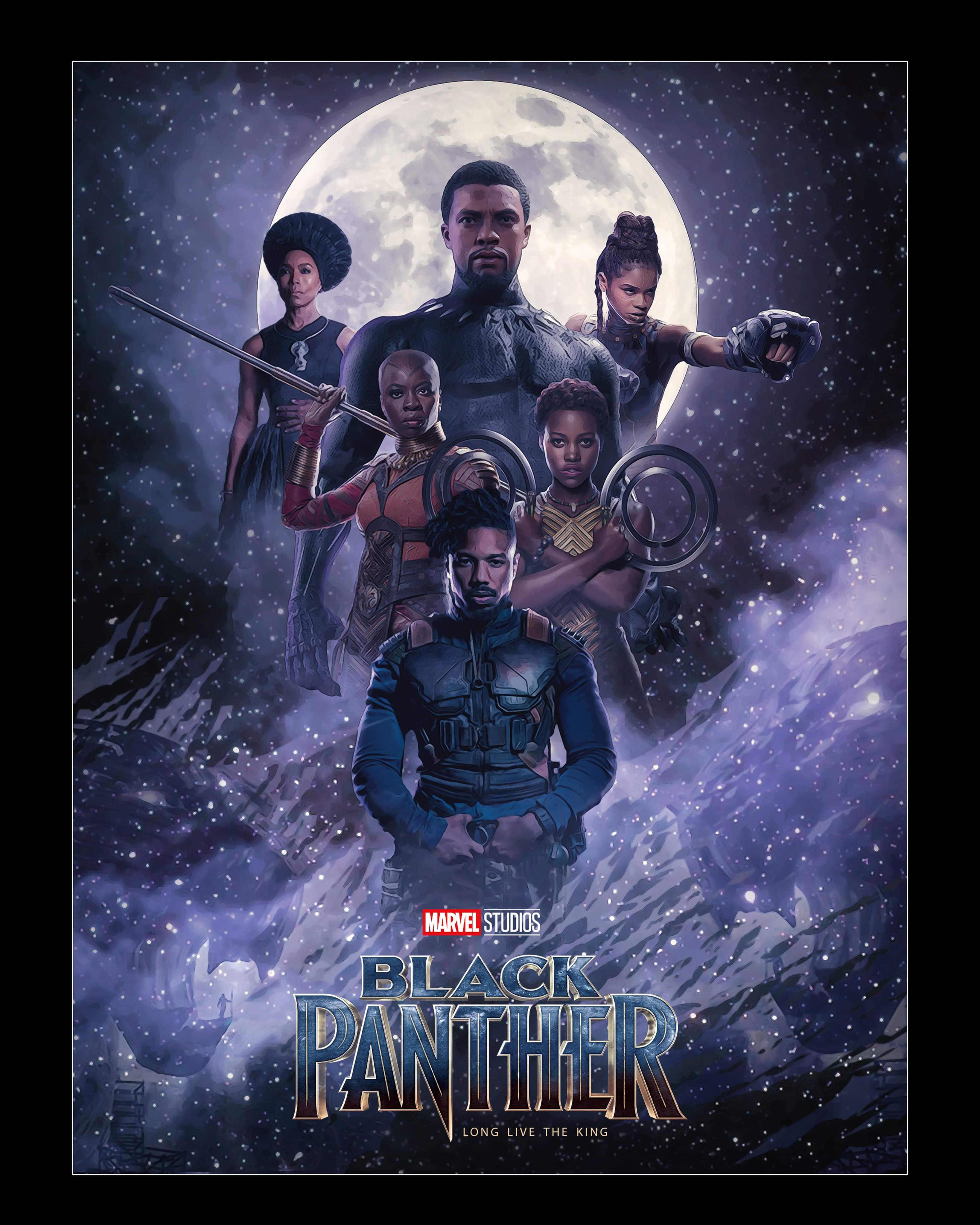 Black Panther Fan Art Poster By Me r/marvelstudios