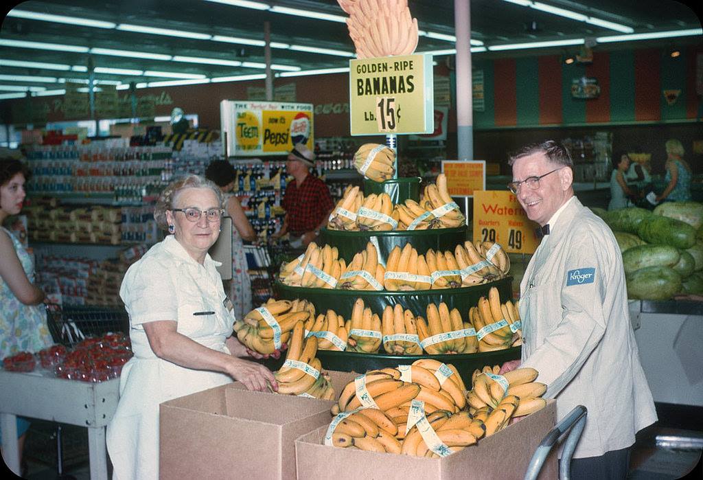 Kroger, 1963. Photo shared from the "Gross National Products" Facebook