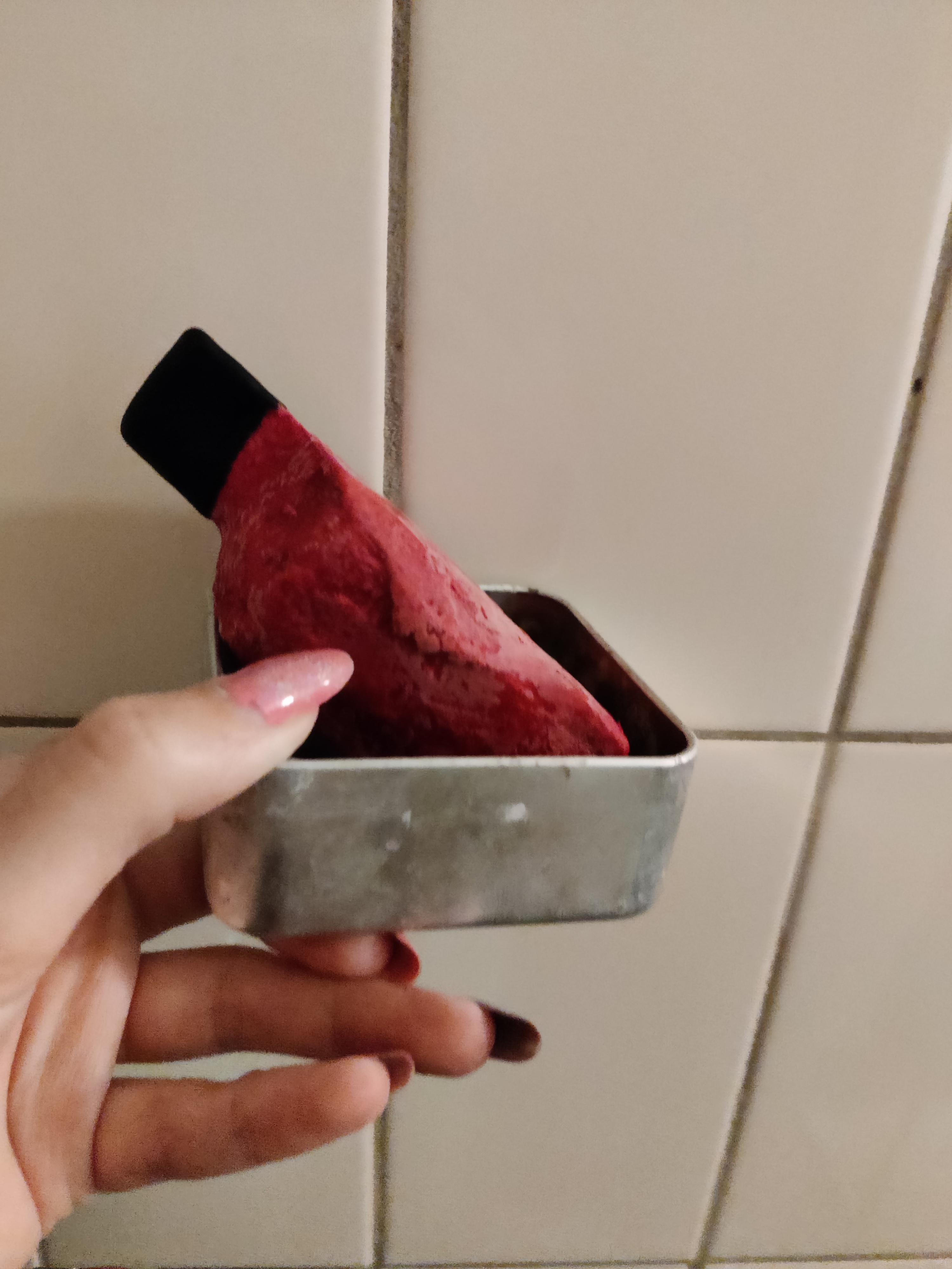 found half a semi solid prince charming shower product in the