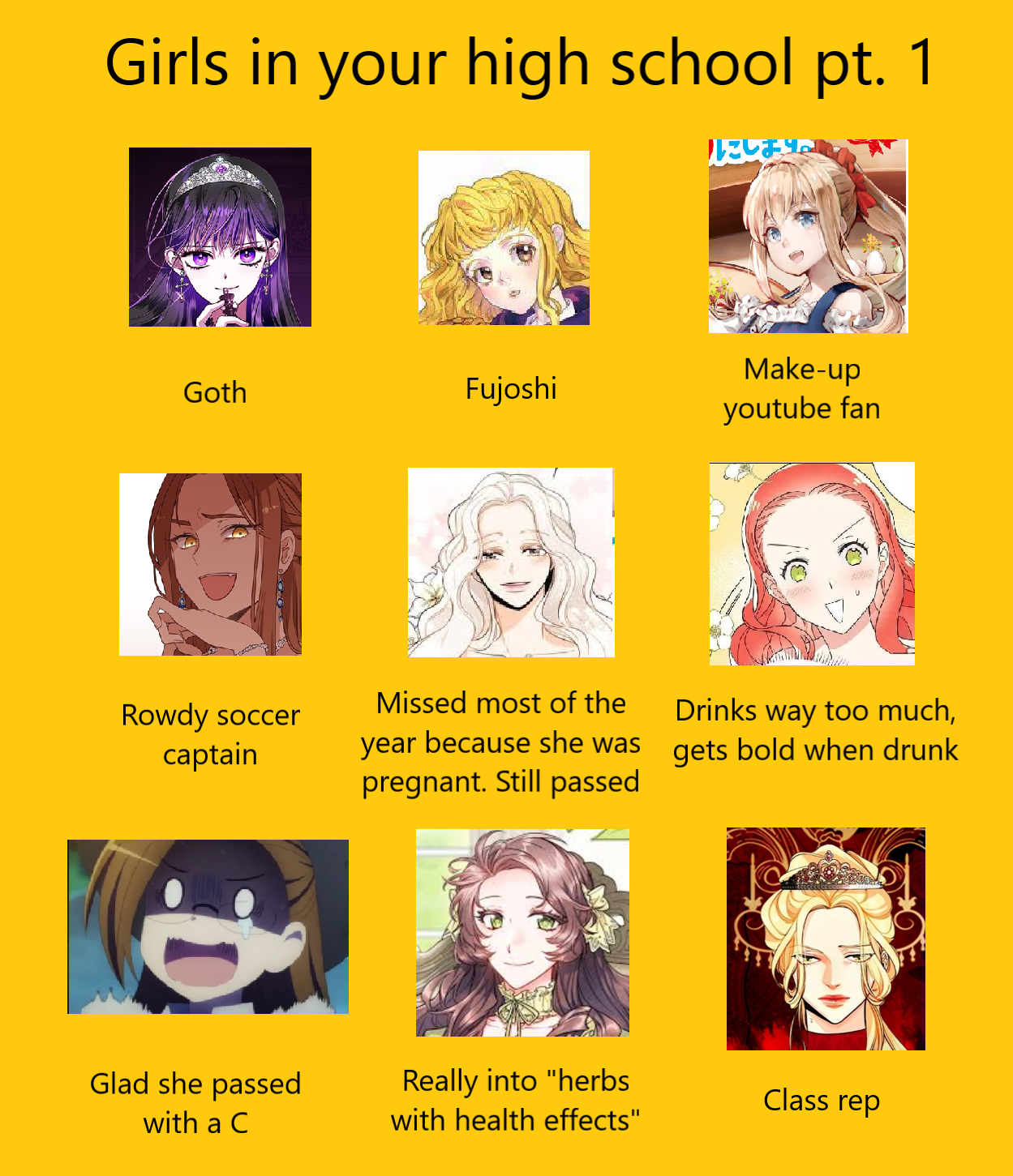 Girls in your high school r/OtomeIsekai