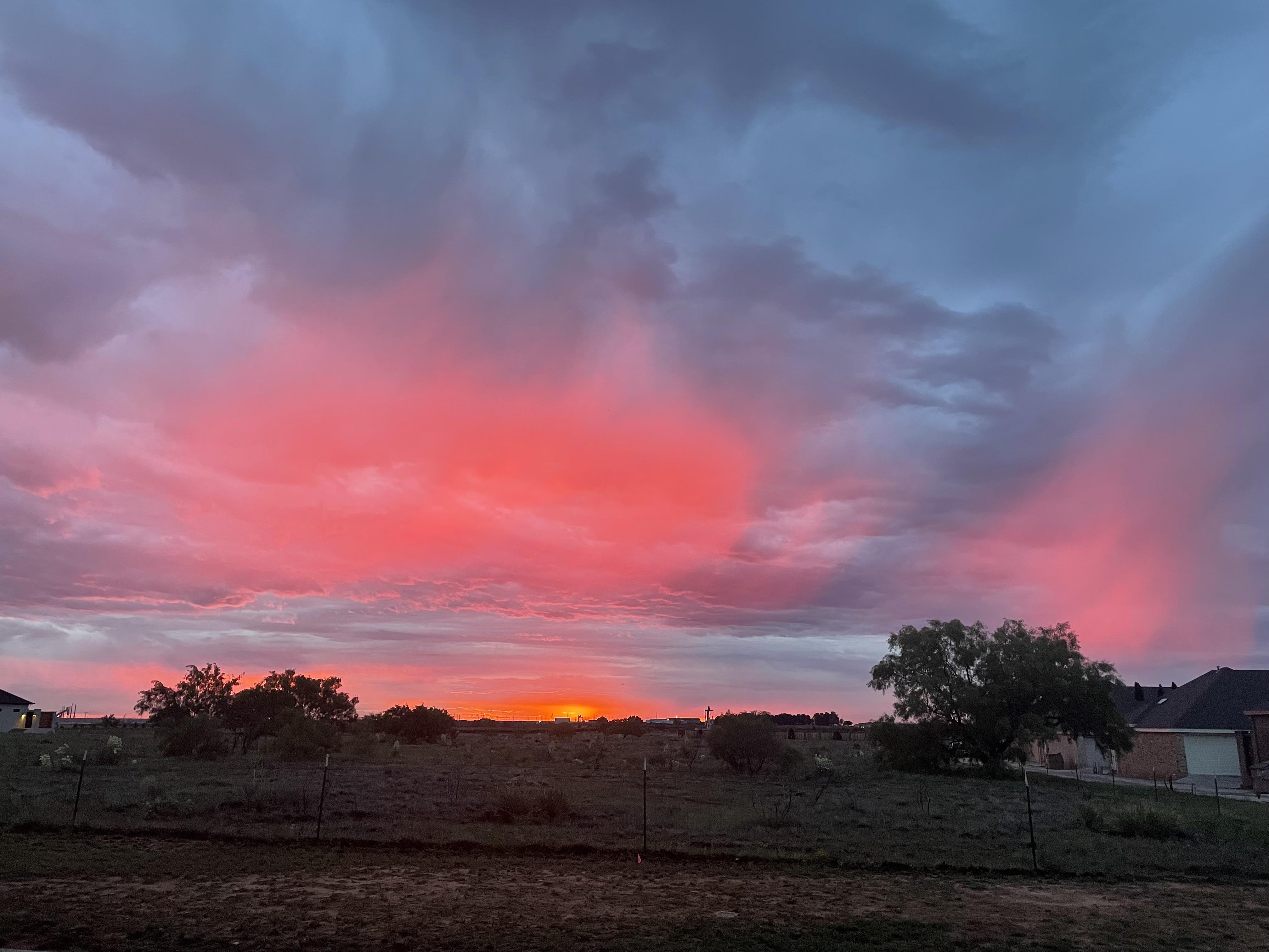 Sunrise in the Midland Texas oilfield r/texas