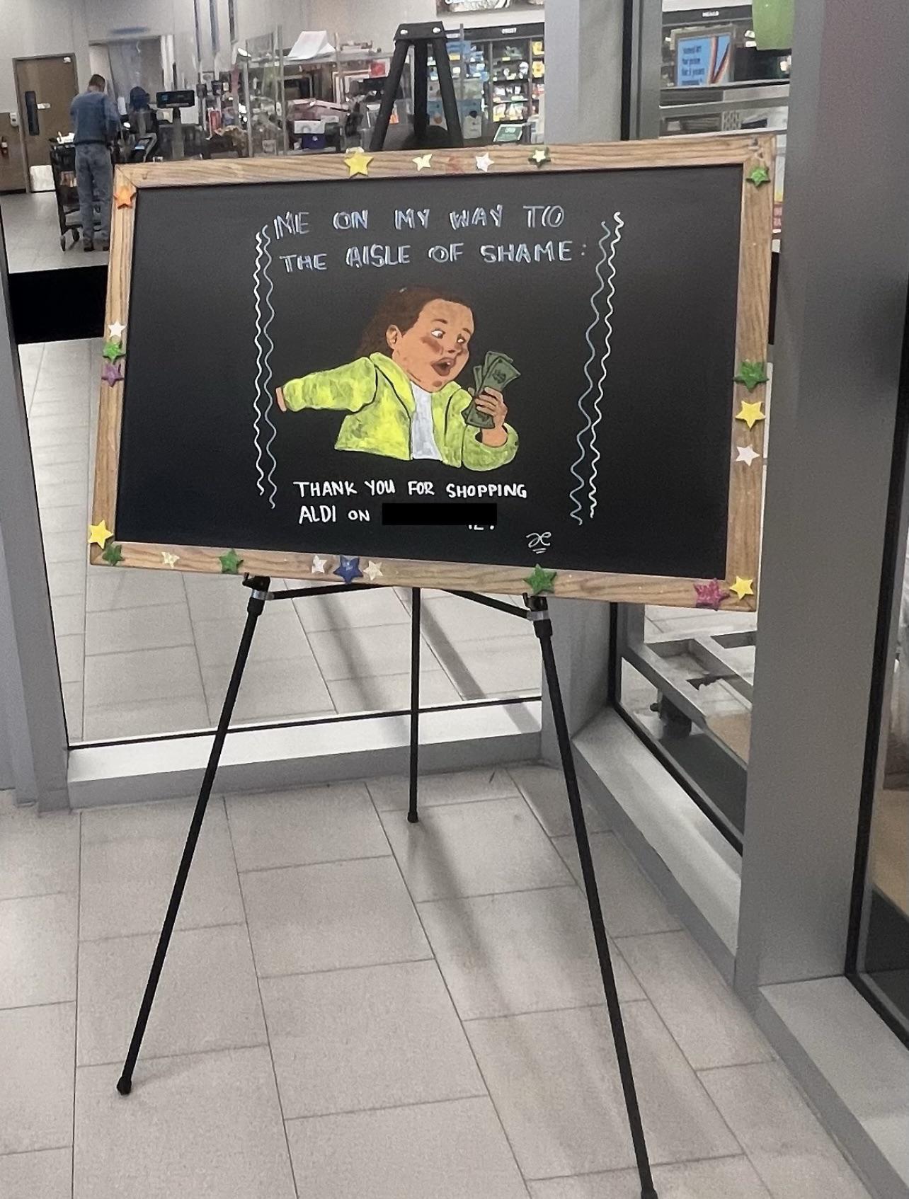 The Drawing At The Entry Of My Aldi Last Wednesday Raldi
