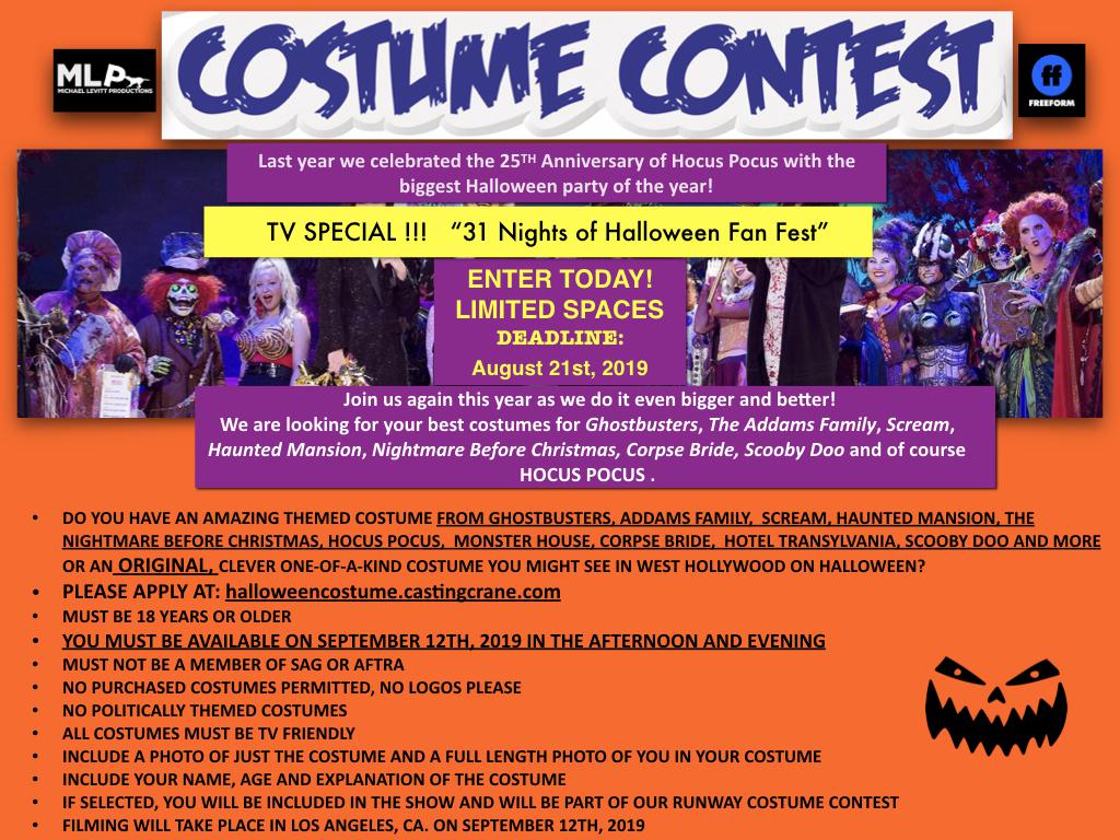 31 Nights of Halloween Fan Fest Costume Contest! halloween