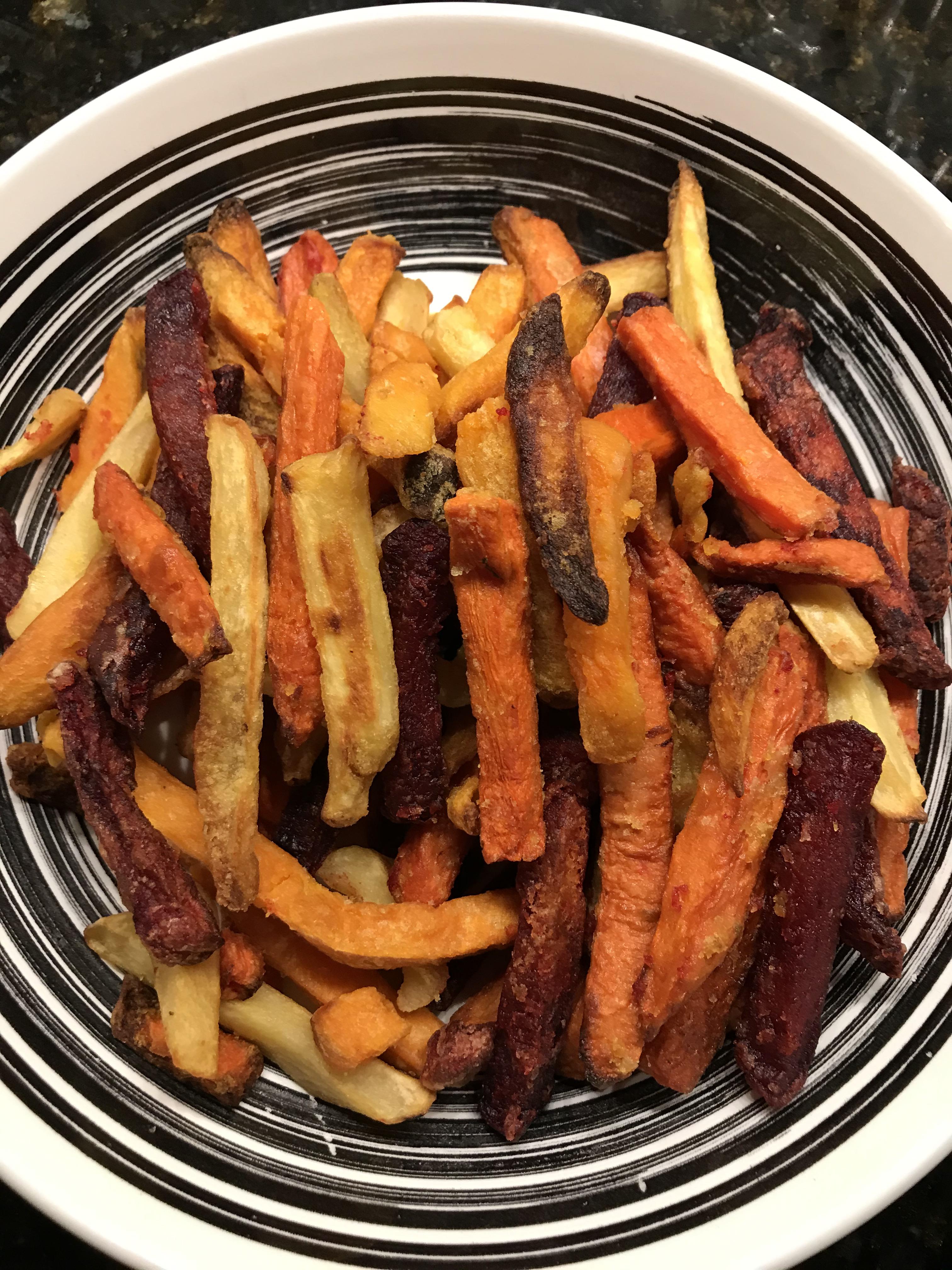 Root Vegetable Fries were great! Pleasantly surprised with the carrot