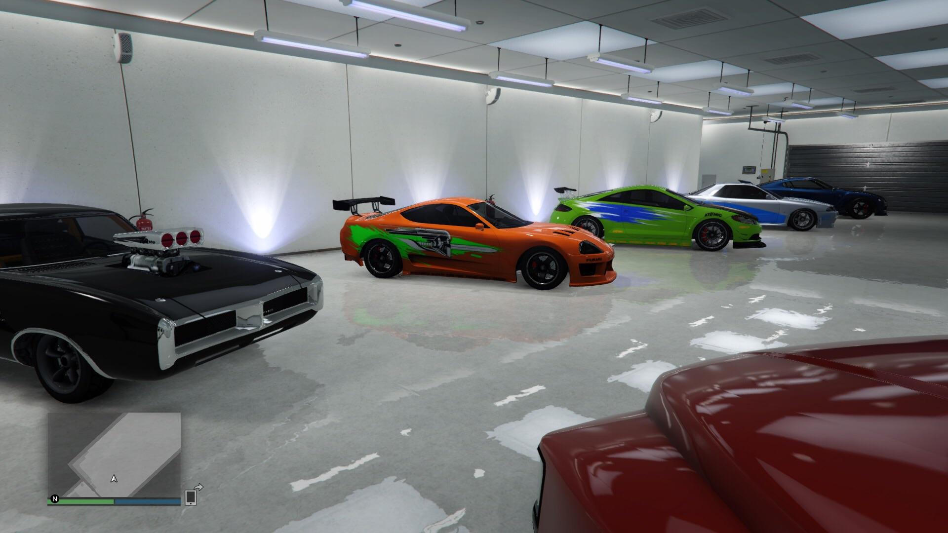 Here’s my fast and furious inspired garage, this is a bit of an older