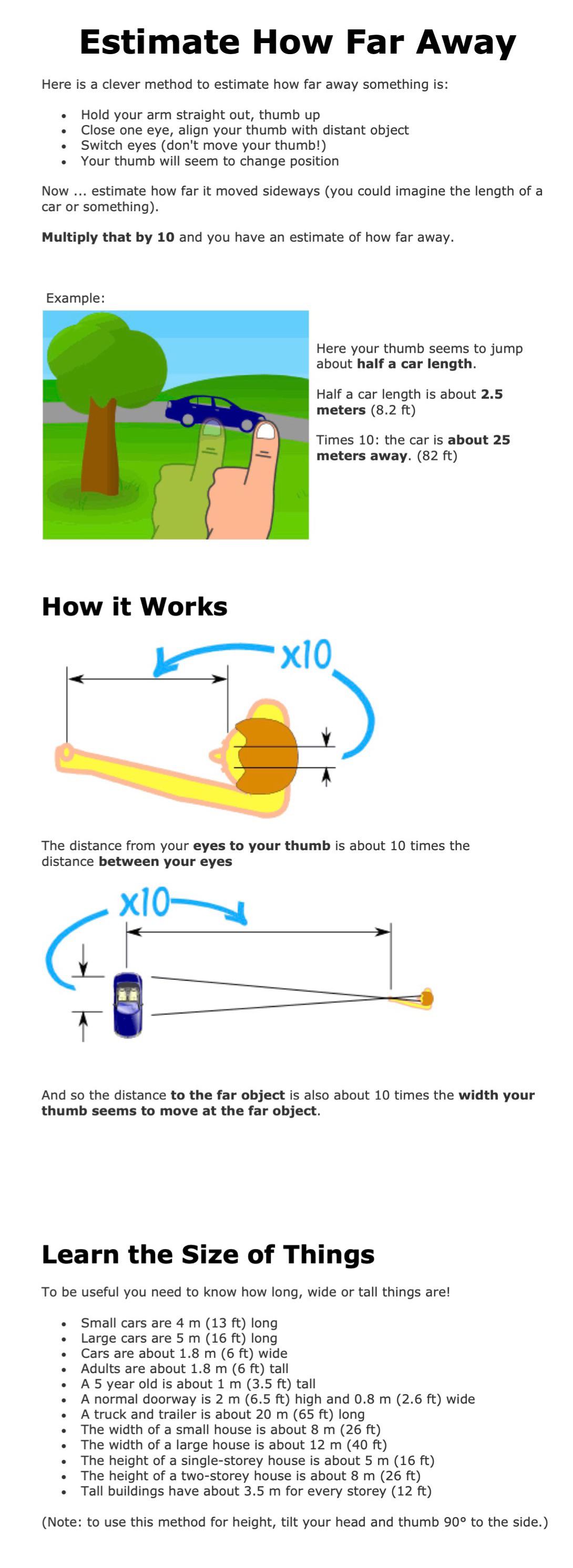 Here is a guide to estimate how far away something is r/coolguides