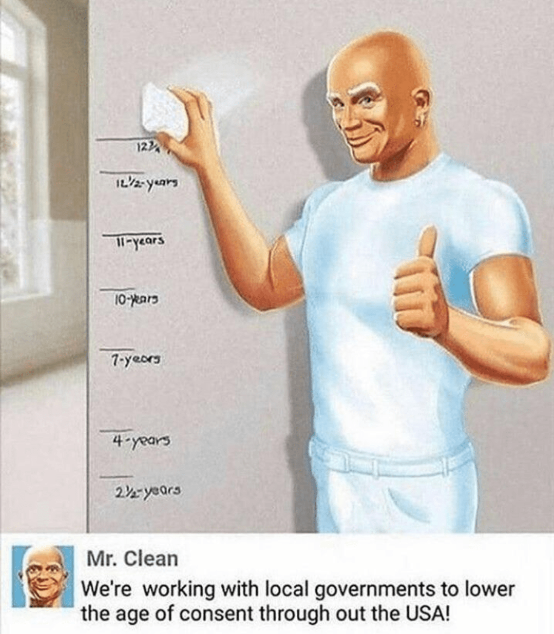 I didn’t know that Mr. Clean was head of the church’s lobbying arm. r