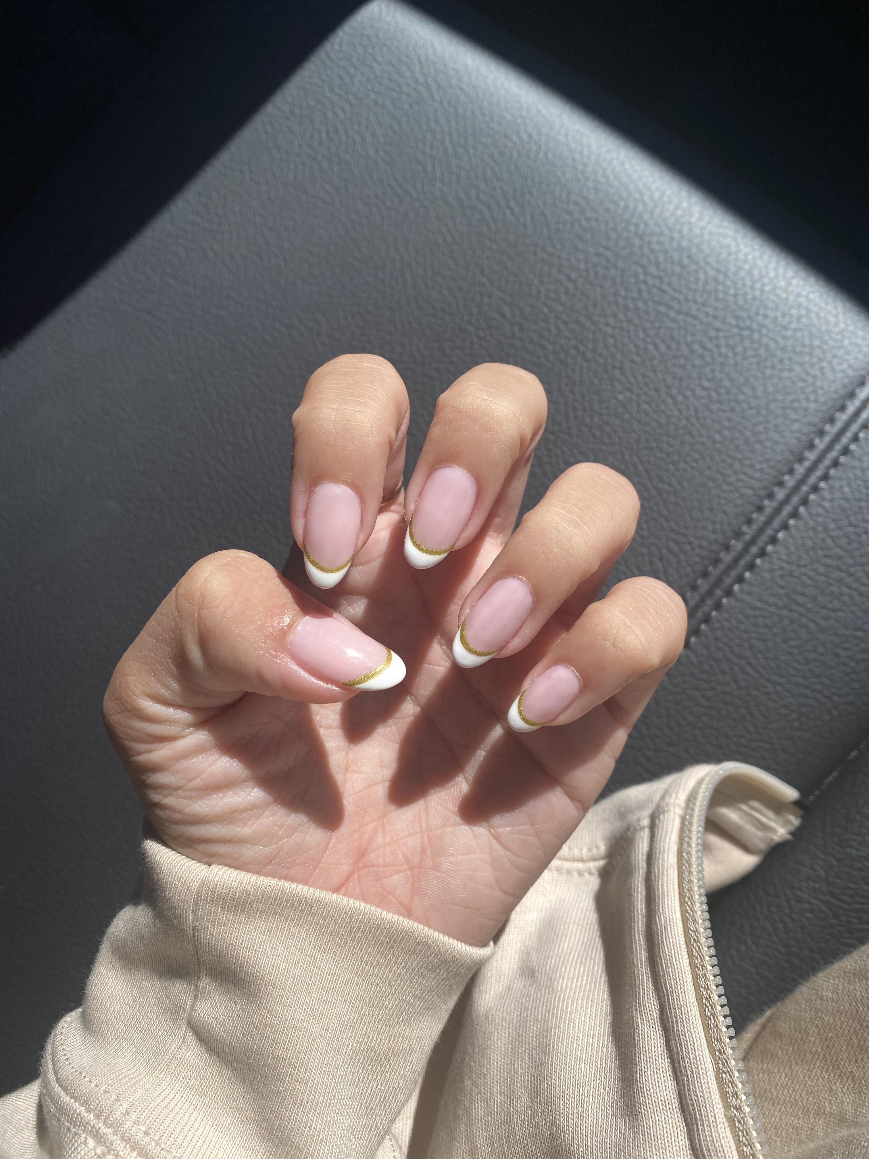 Any ideas on how to work with this gel manicure I just got? The “gold