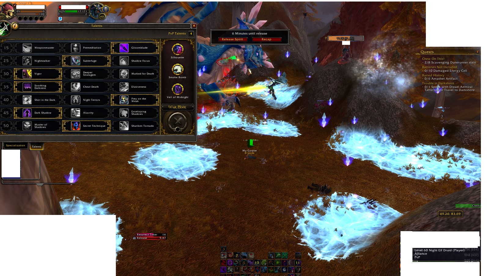 World PvP with war mode off r/wow